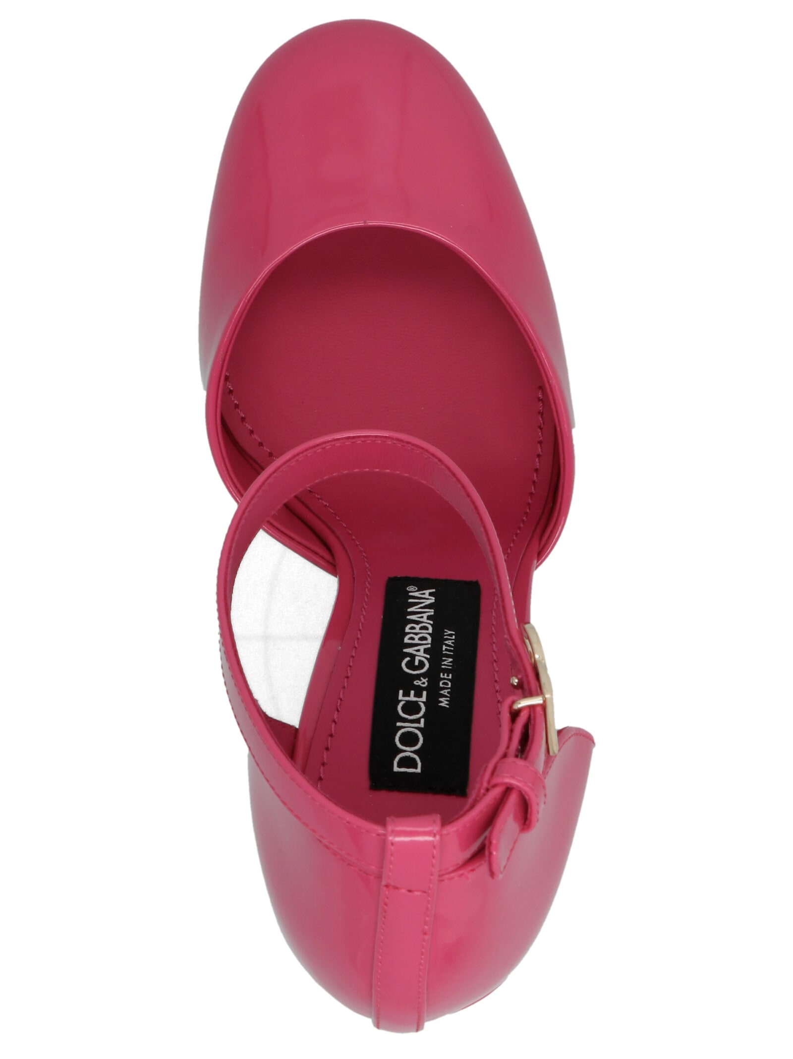 DOLCE & GABBANA LEATHER PLATFORM PUMPS