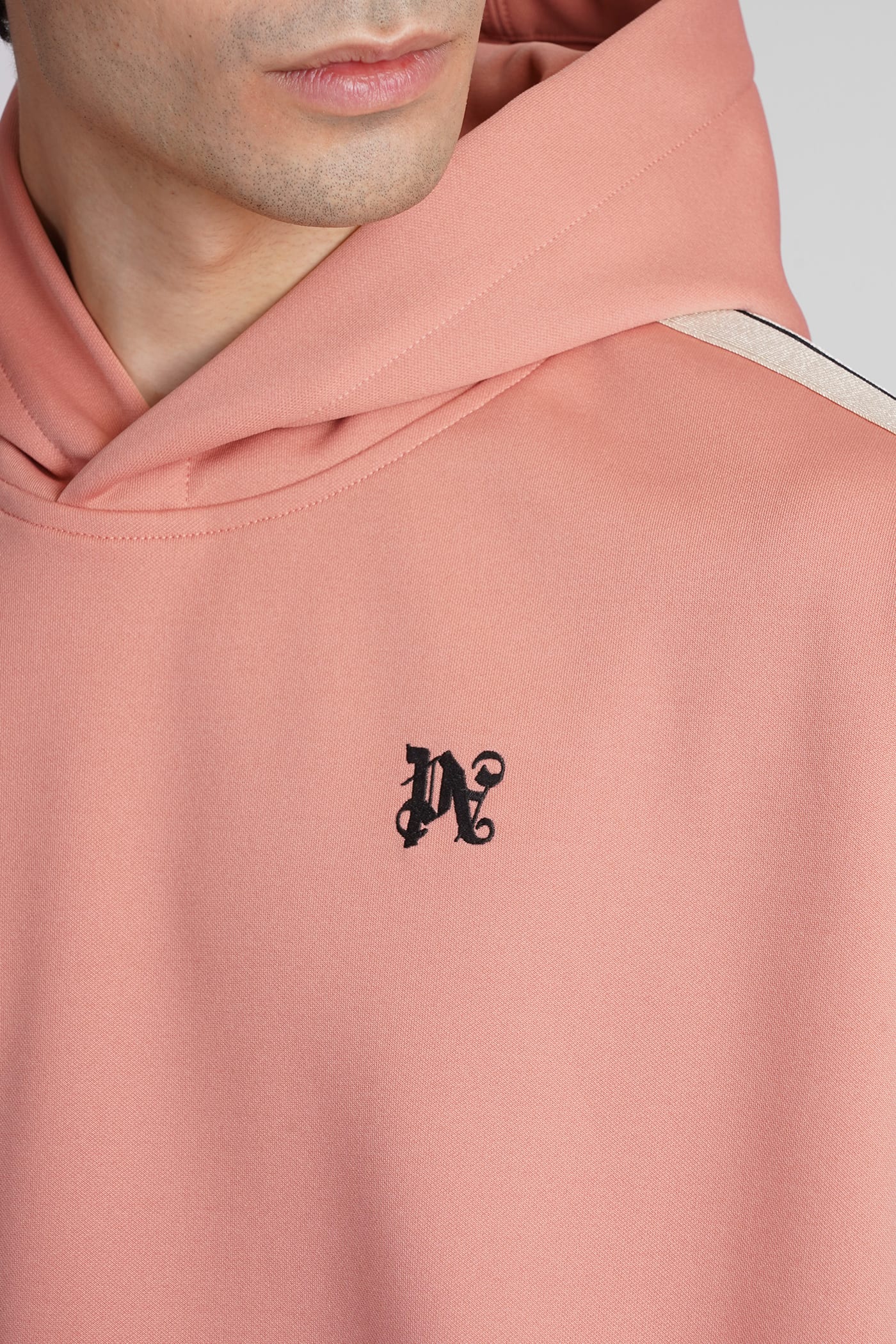 Shop Palm Angels Sweatshirt In Rose-pink Polyester