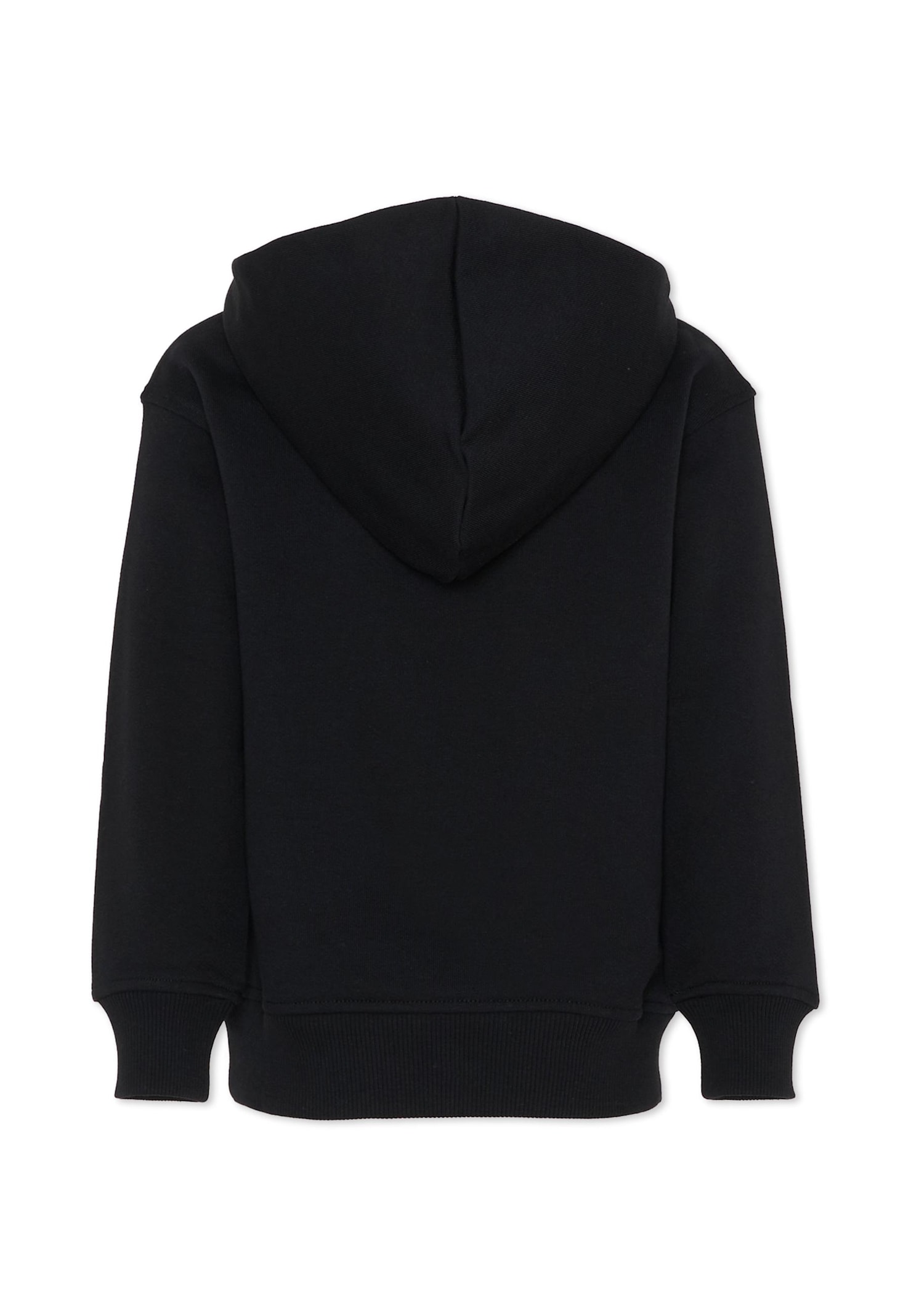 Moschino Black Sweatshirt For Girl With Teddy Bear In Black