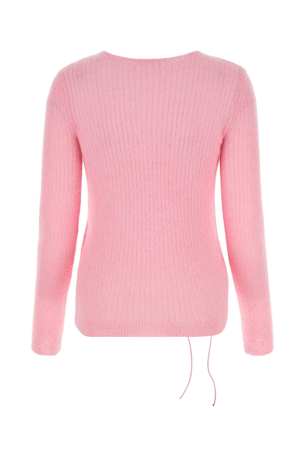 Cecilie Bahnsen Pink Alpaca Blend Sweater In Softpink