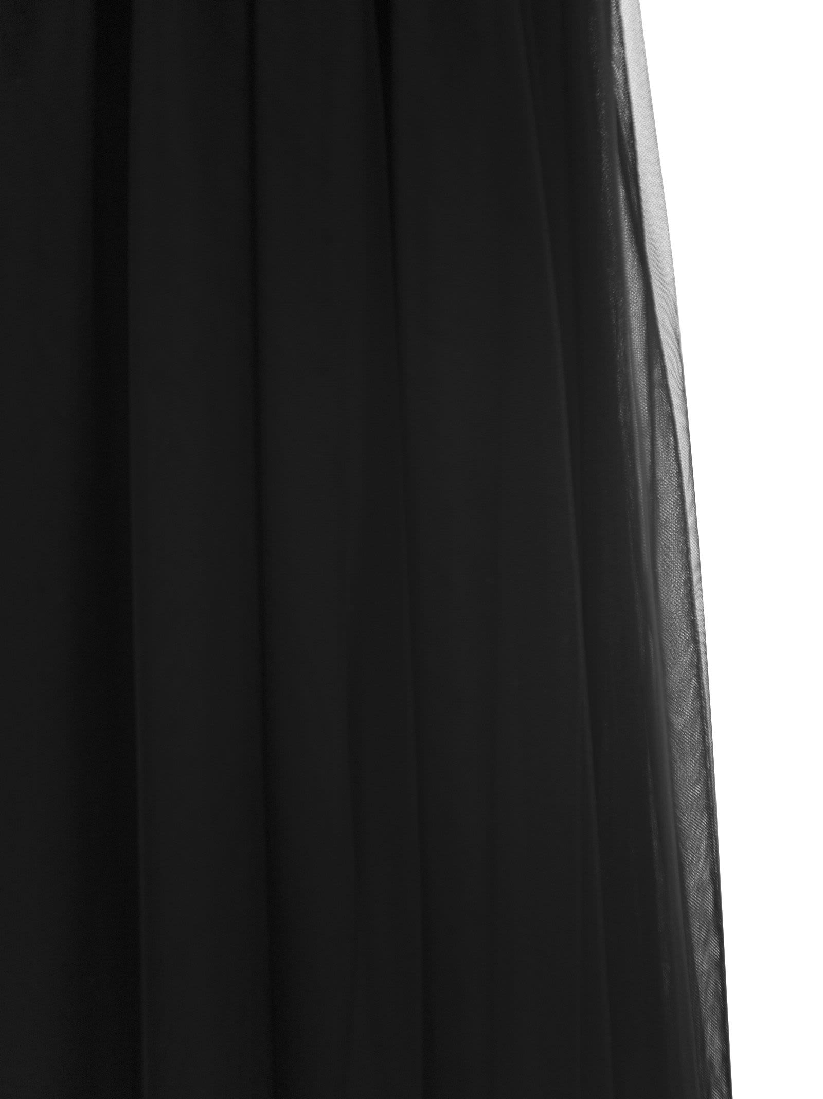 Shop Fabiana Filippi Wide Tulle Skirt In Black