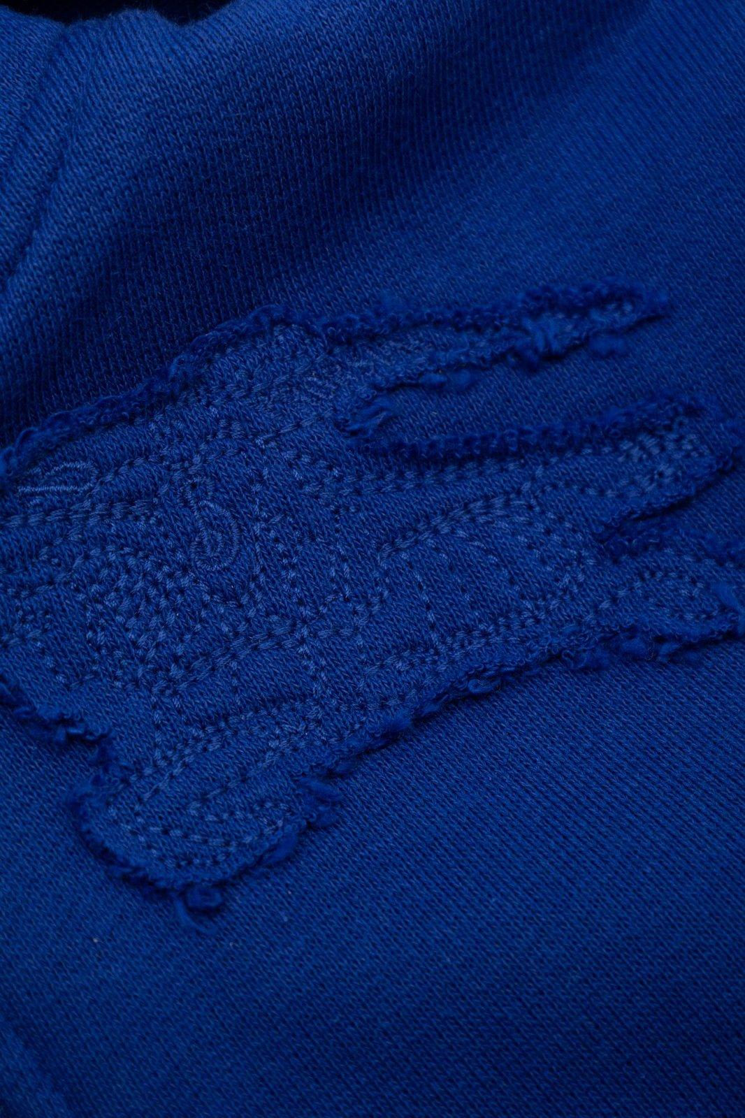 Burberry Baby Boys Blue Cotton Hoodie In Blue