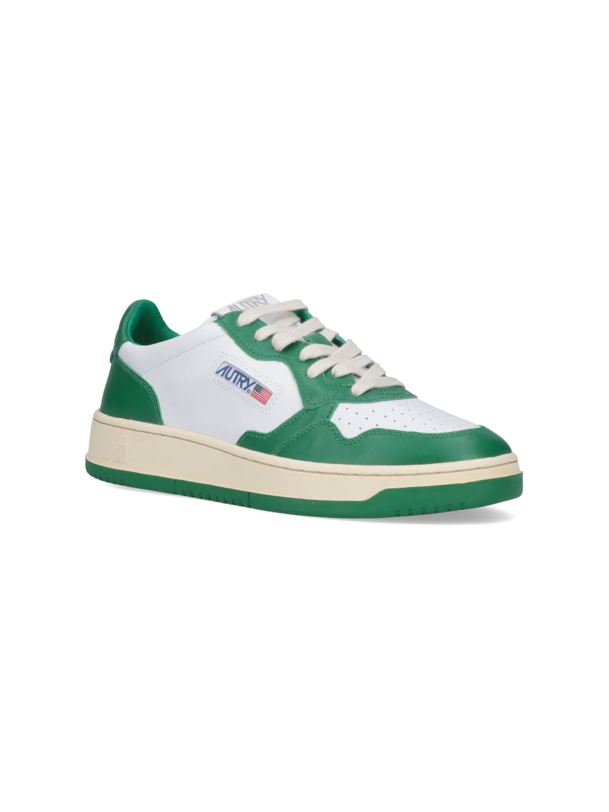 Shop Autry Medalist Low Sneakers In Green