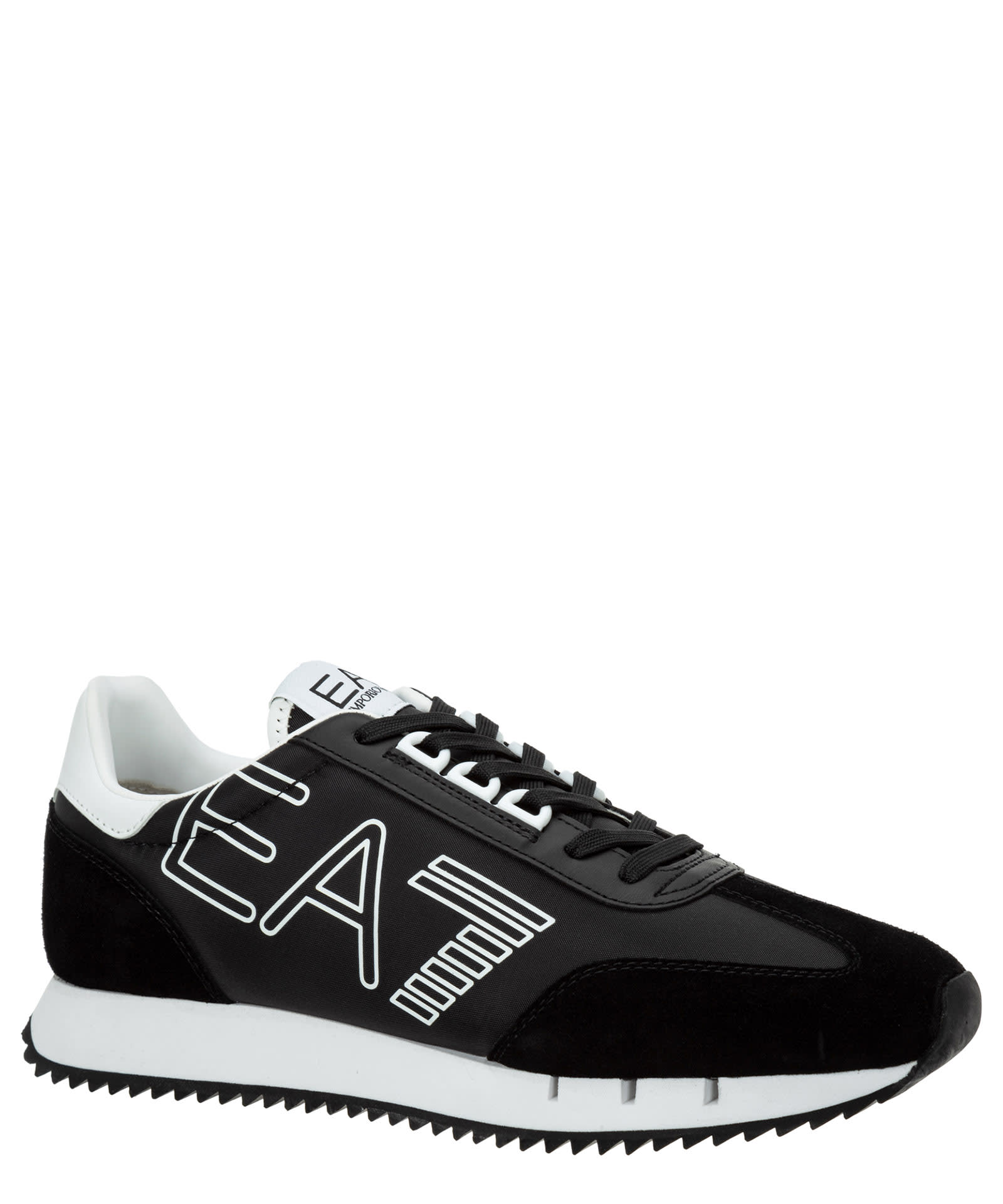 Shop Ea7 Vintage Sneakers In Black