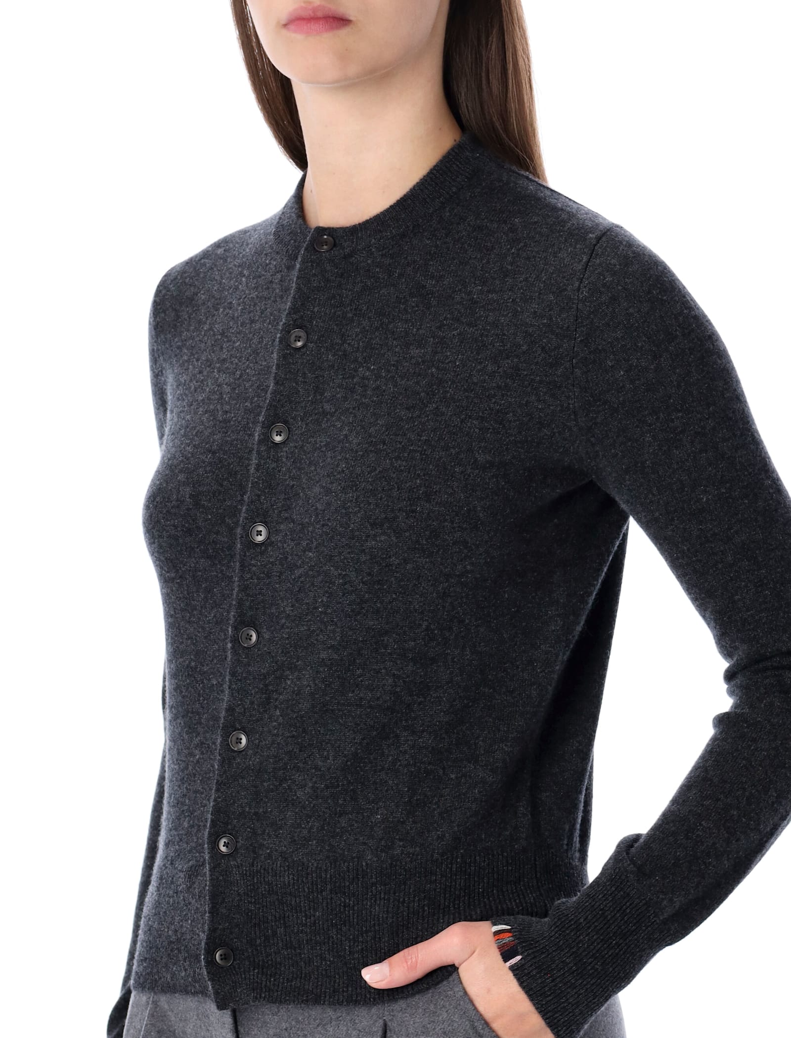 Extreme Cashmere Little Two Cardigan In Gray