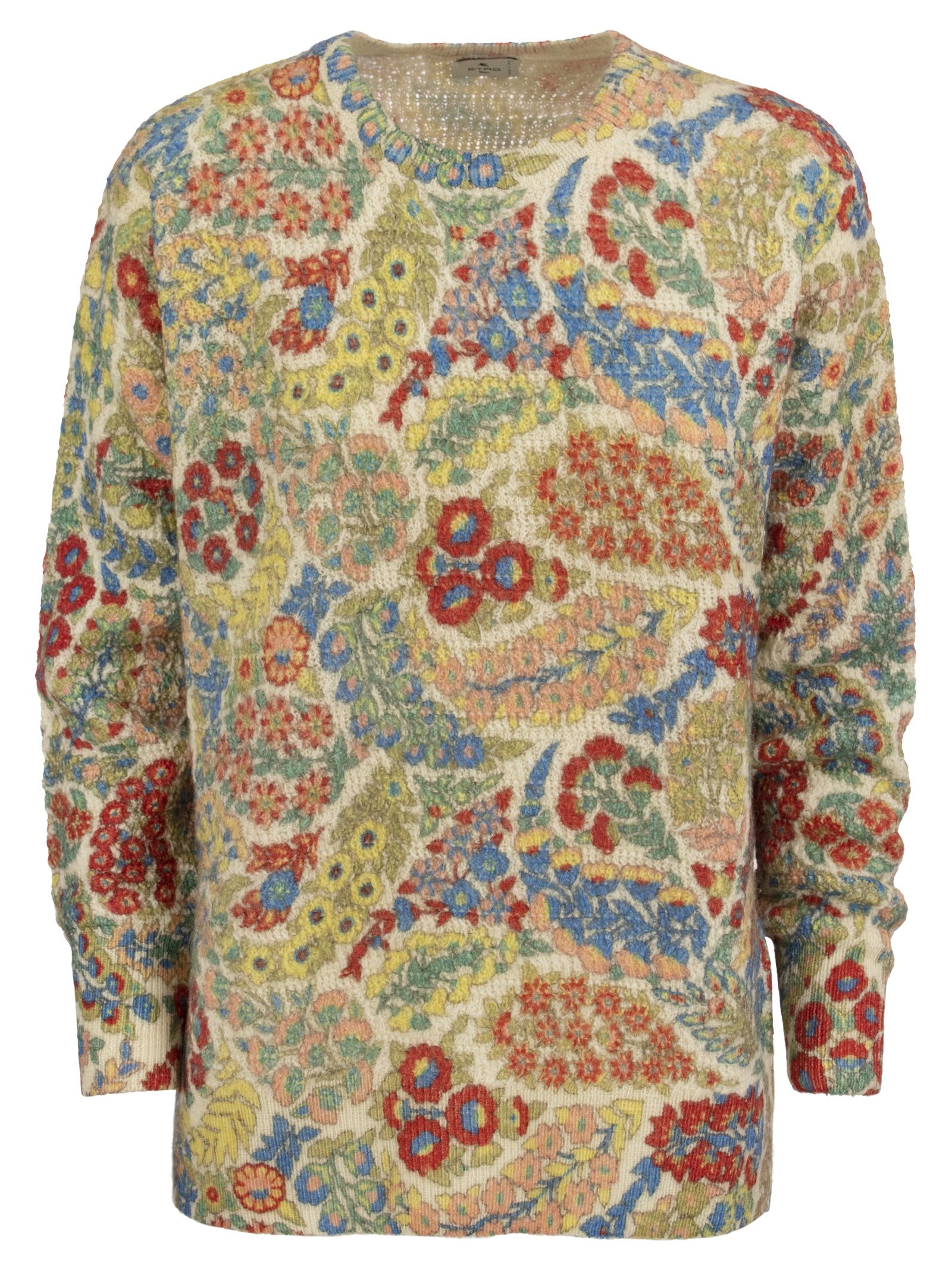ETRO WOOL AND ALPACA JUMPER WITH PRINT