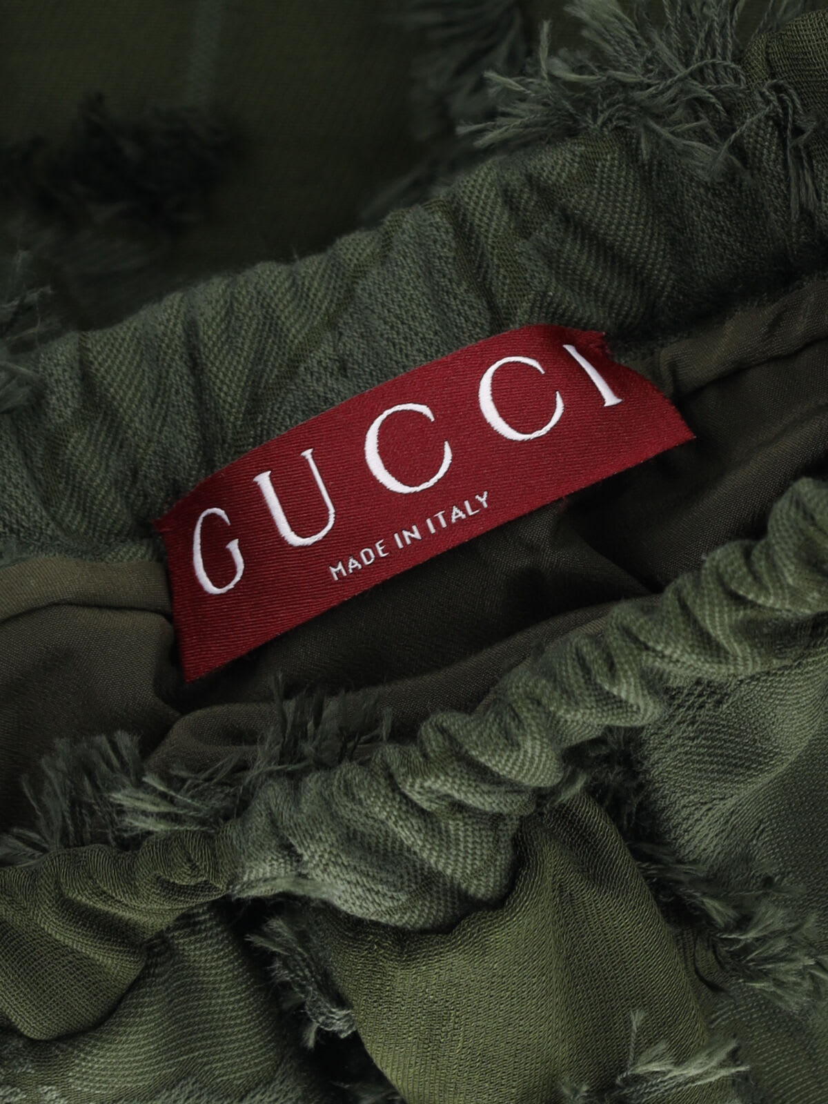 Gucci Fil Coupé Mini Skirt In Green