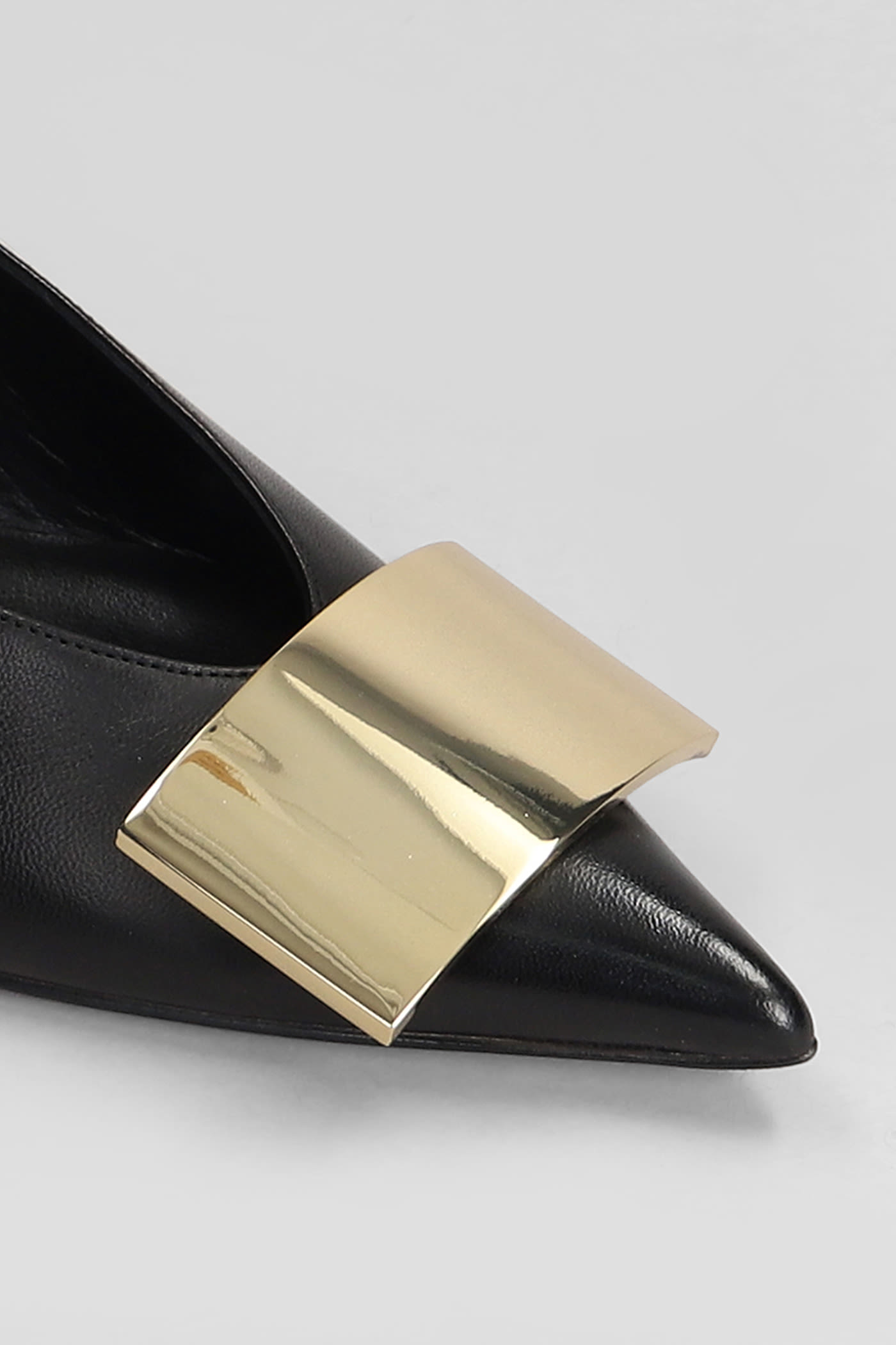 Shop Lella Baldi Ballet Flats In Black Leather