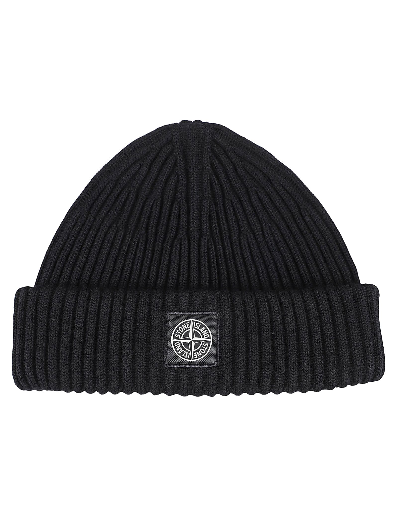 Shop Stone Island Rws Beanie In Black