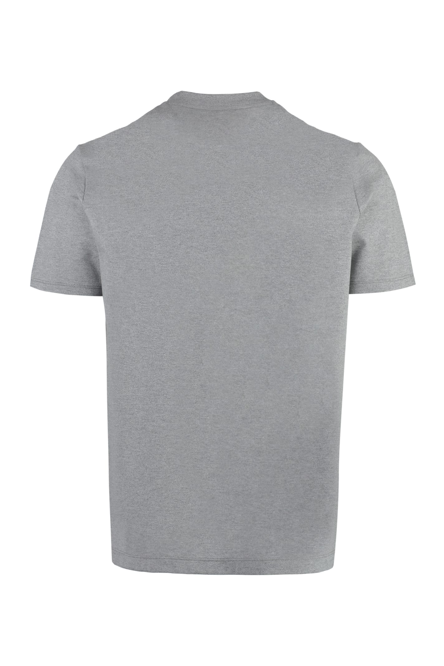 Shop Paul&amp;shark Logo Cotton T-shirt In Grey