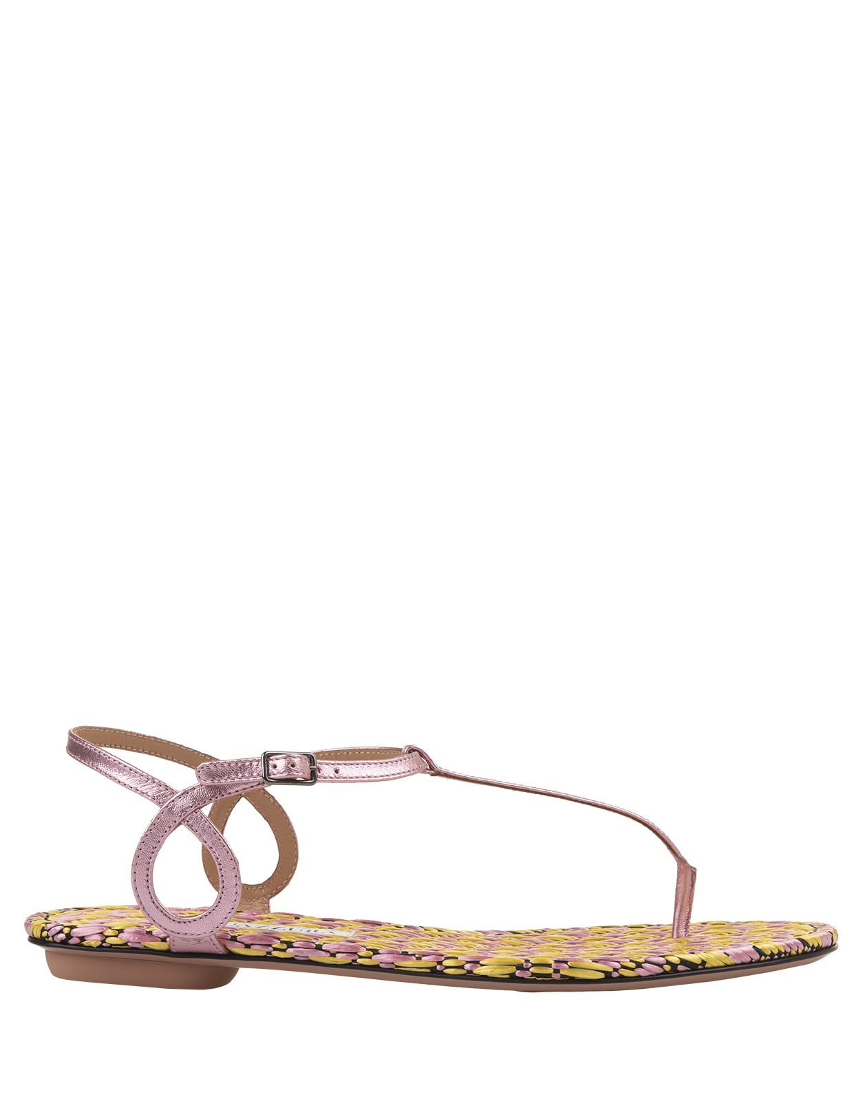 Pink Almost Bare Sandals Flat