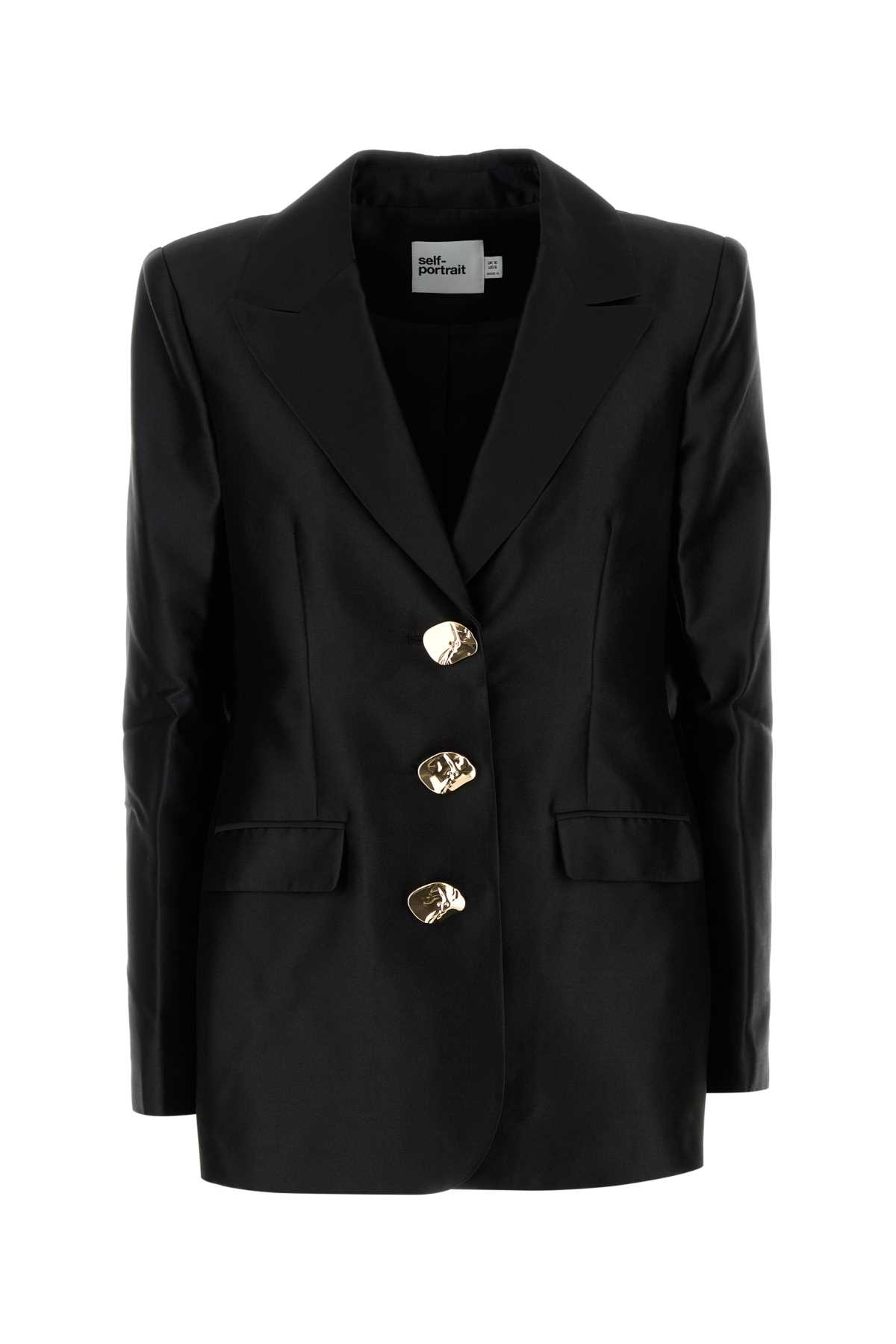 Black Taffeta Blazer