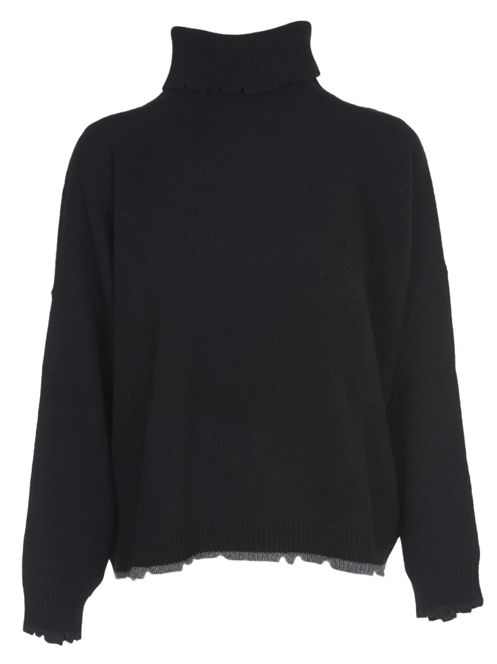 SEMICOUTURE Black Turtleneck Sweater