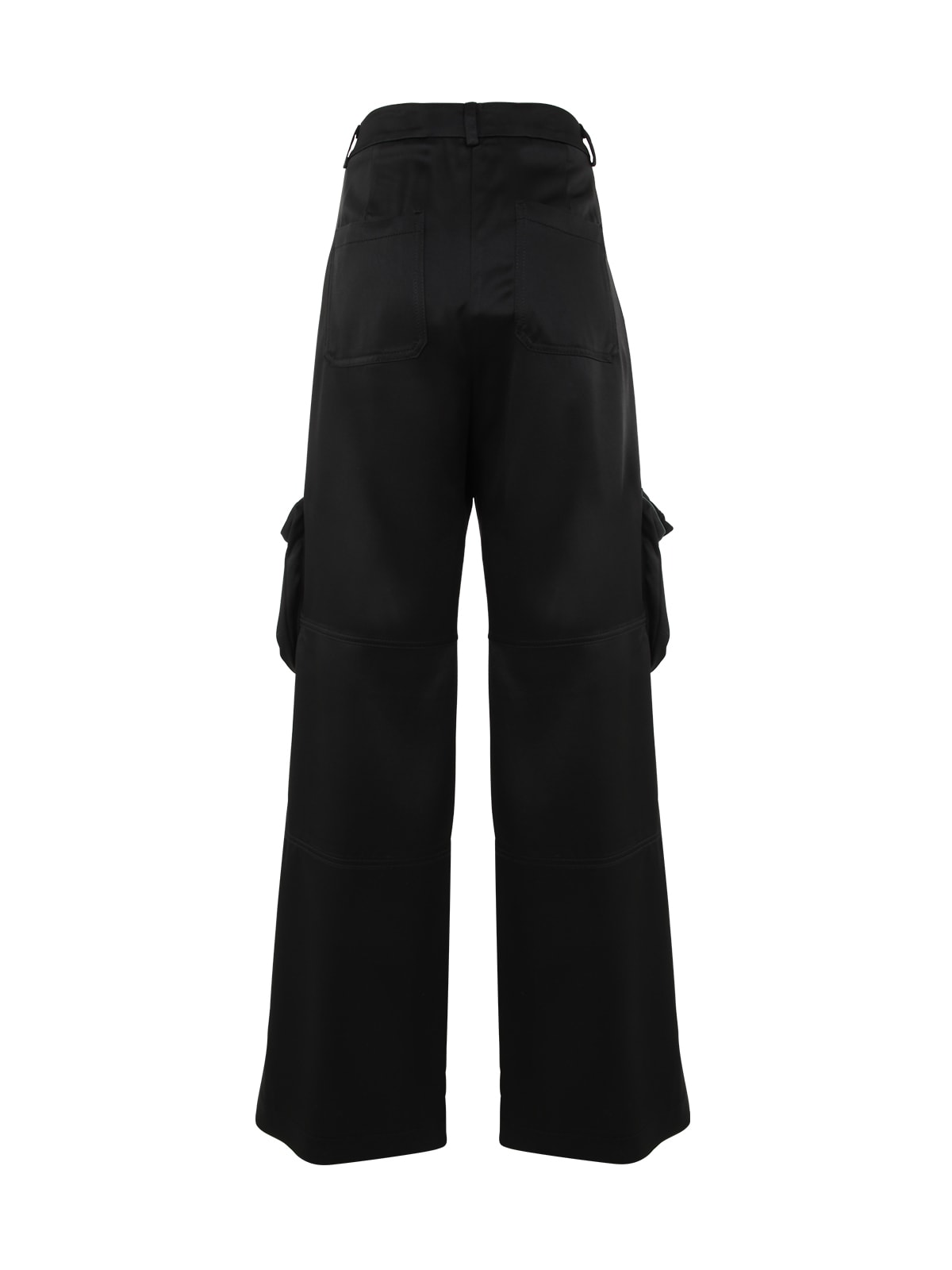 Shop Blumarine Cargo Trousers In Black