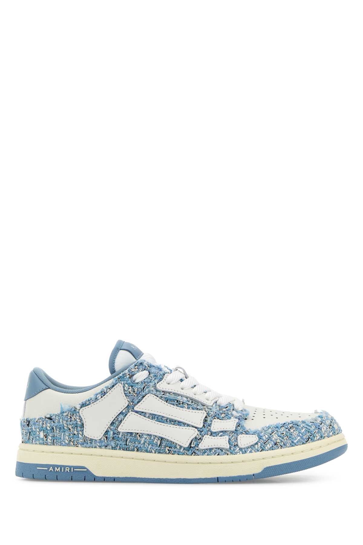Amiri Two-tone Boucle Skel Sneakers