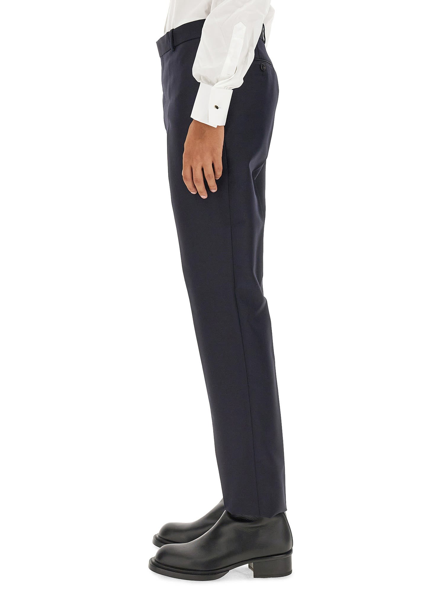 Alexander Mcqueen Tailored Pants In Blu