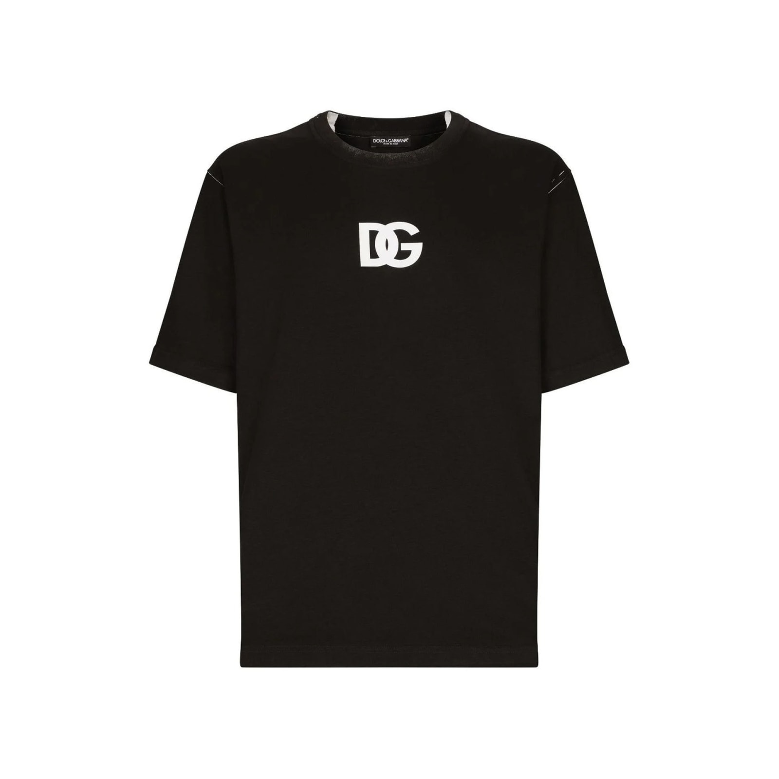 Shop Dolce & Gabbana Dg T-shirt In Black