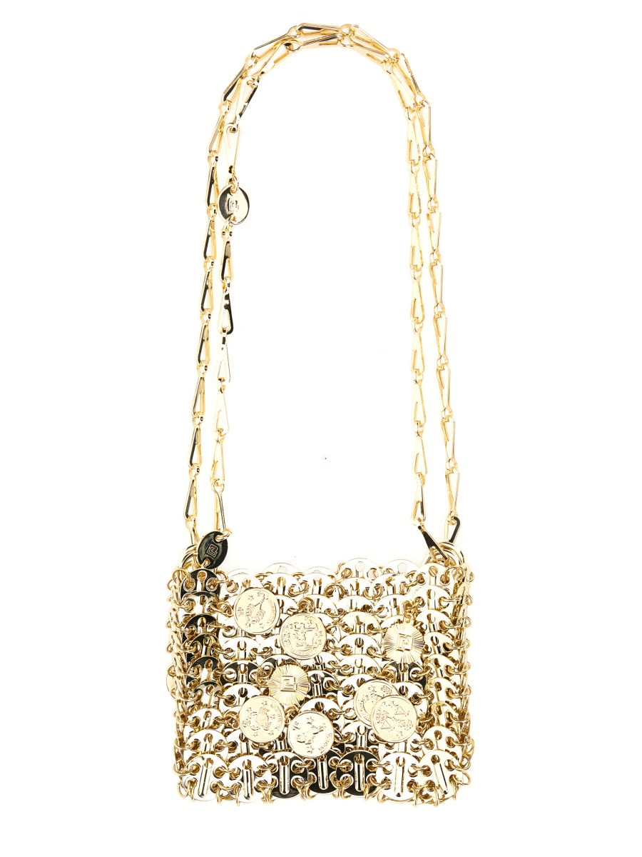 Shop Rabanne 1969 Dwarf Bag With Medals In Gold