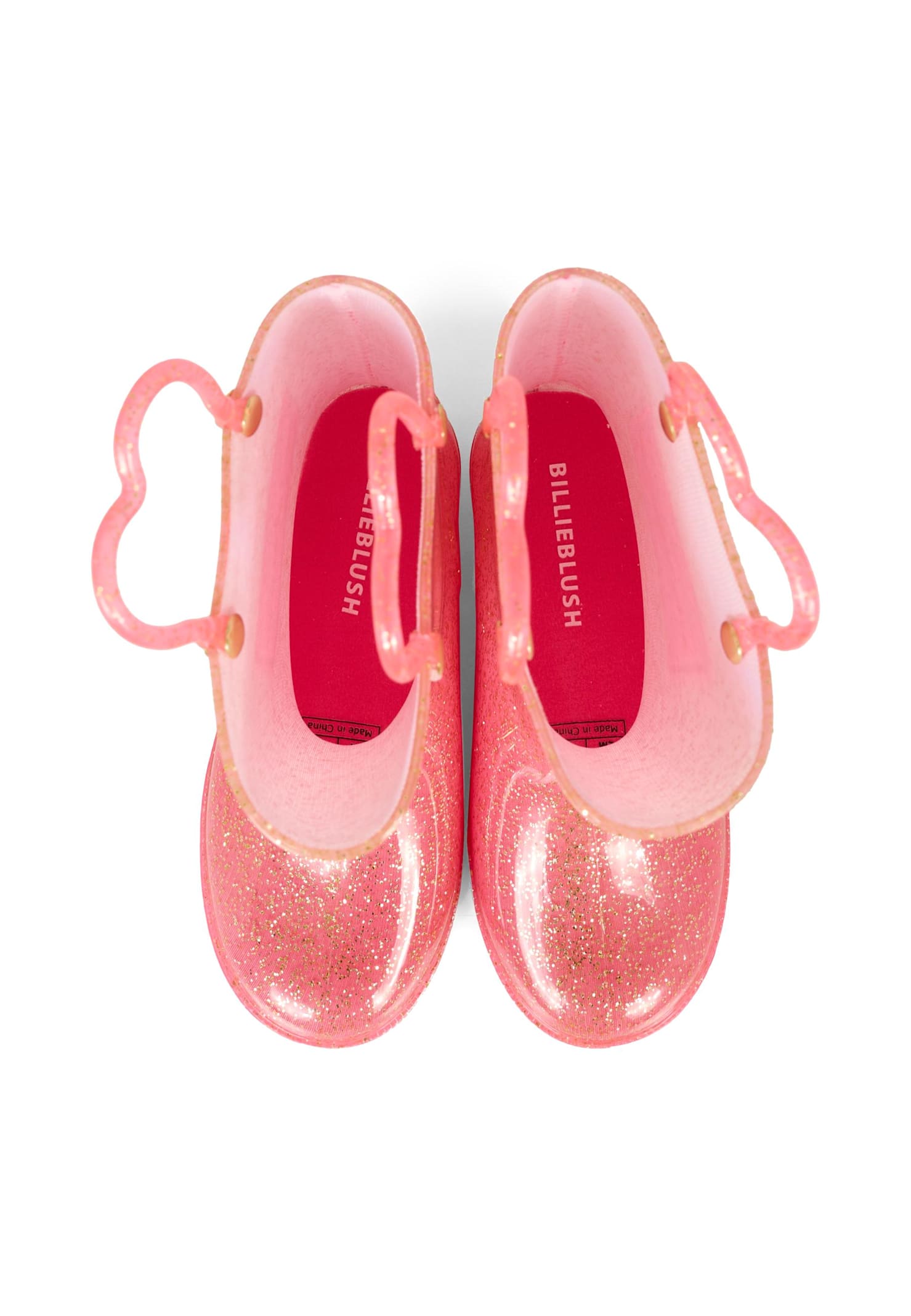 Billieblush Pink Rain Boots For Girl With Logo In Pink