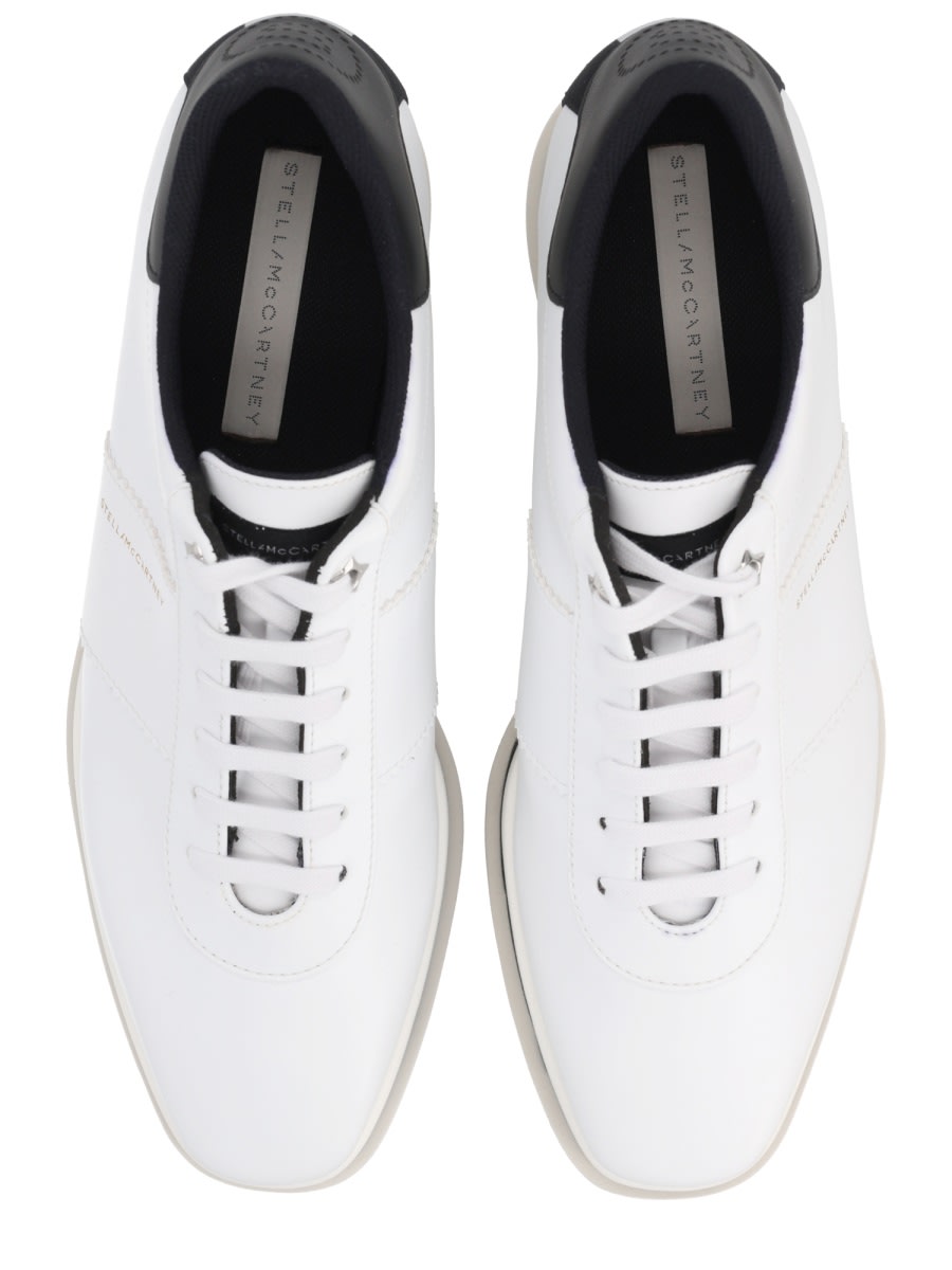 Stella Mccartney Sneak-elyse 80mm Vegan Leather Platform Sneakers In White