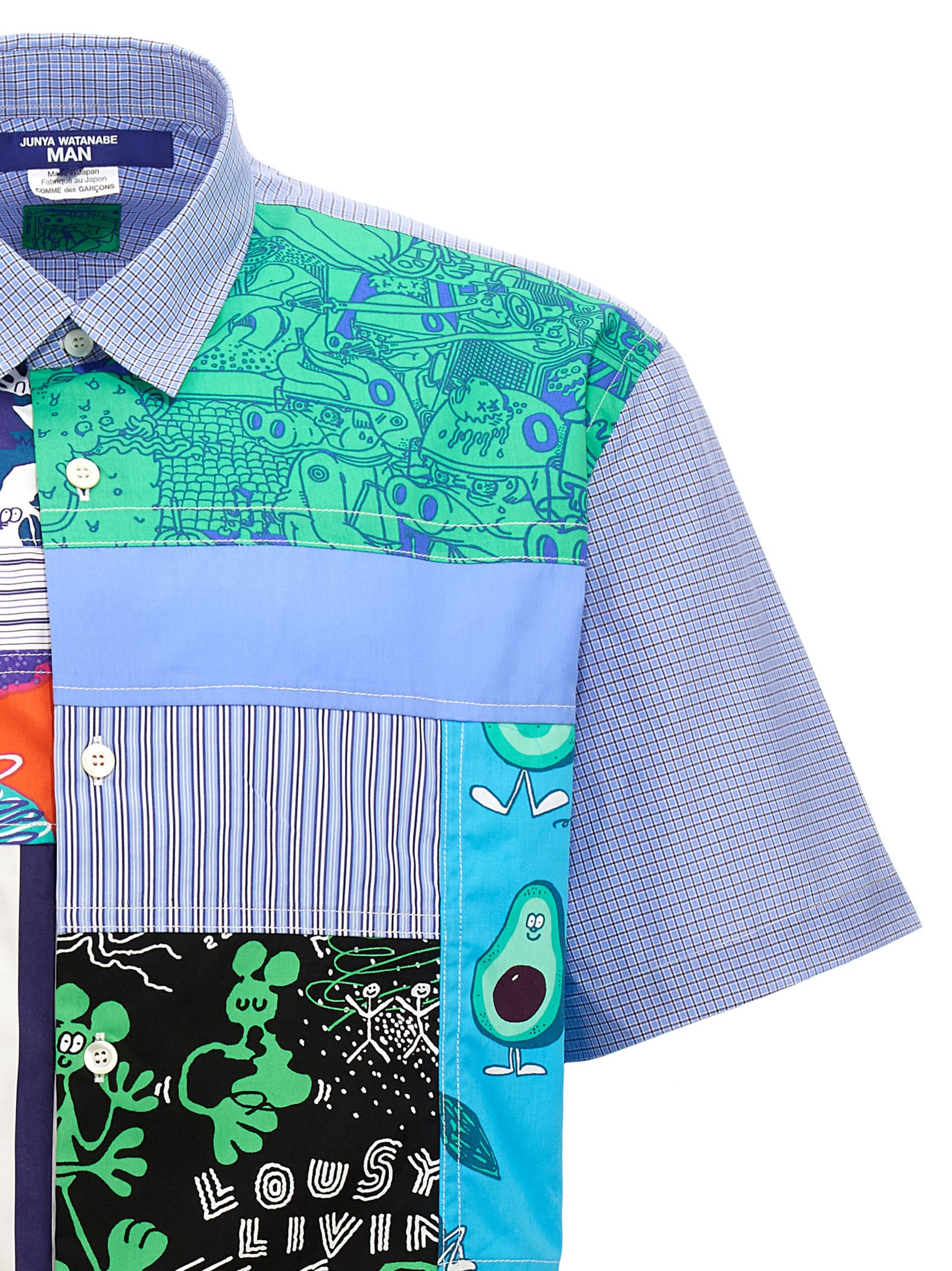 Shop Junya Watanabe Patchwork Shirt By Lousy Livin In Multicolor