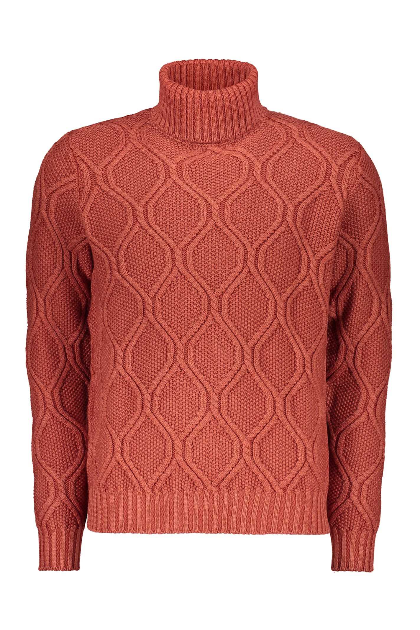 Moorer Turtleneck Sweater In Orange
