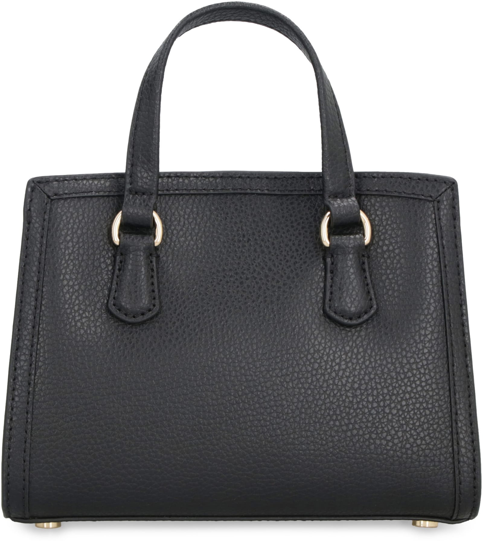 Michael Kors Chantal Leather Mini Handbag In Black
