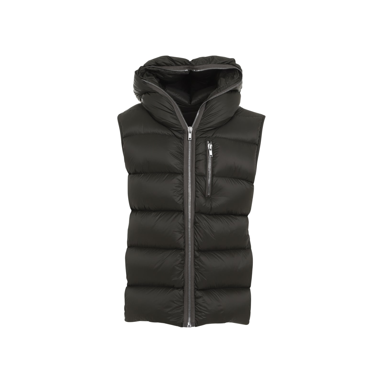 Shop Rick Owens Sealed Vest In Forest