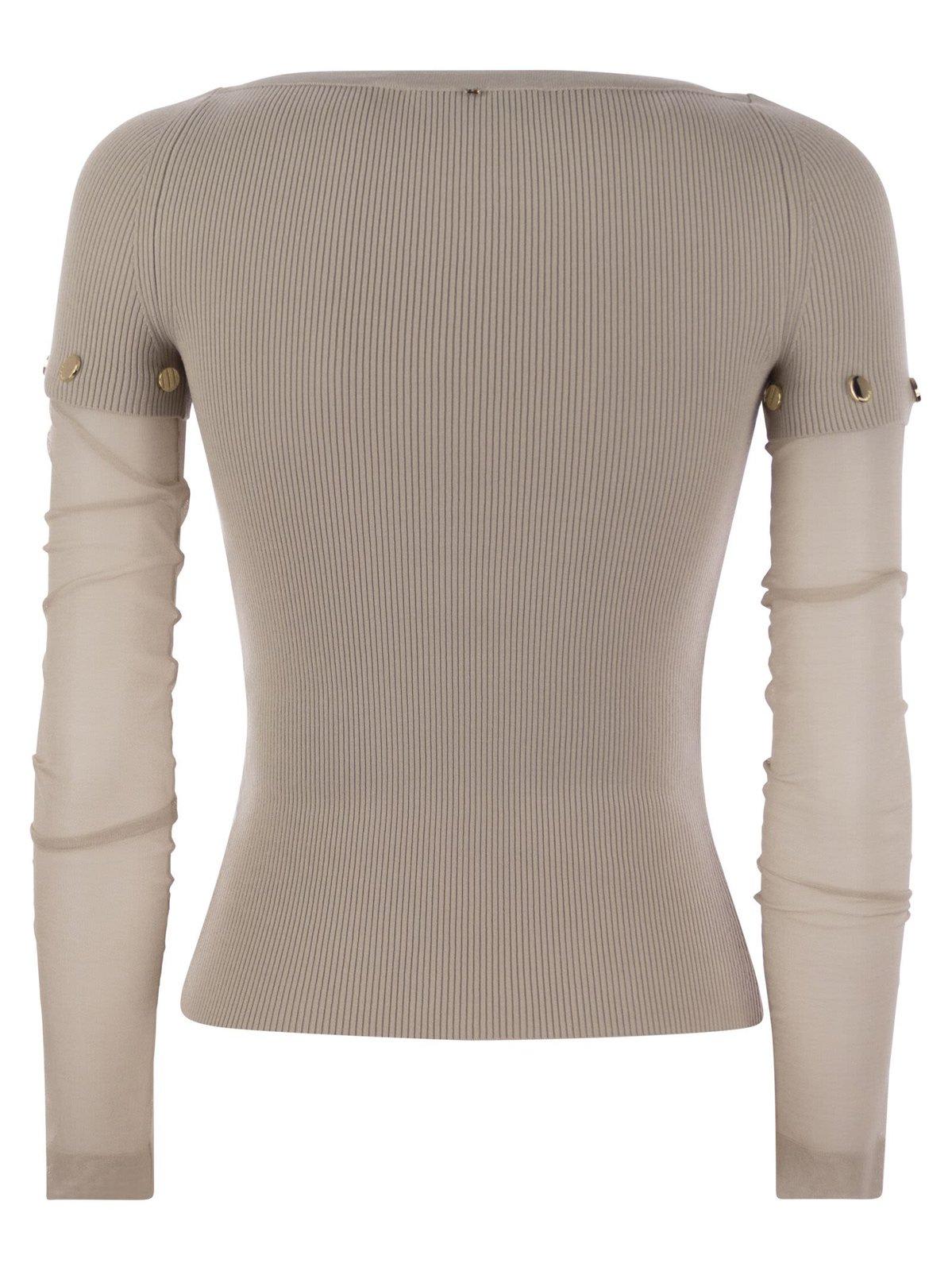 Sportmax Women's Alcide - Tight-fitting Stretch Viscose Jersey In Beige