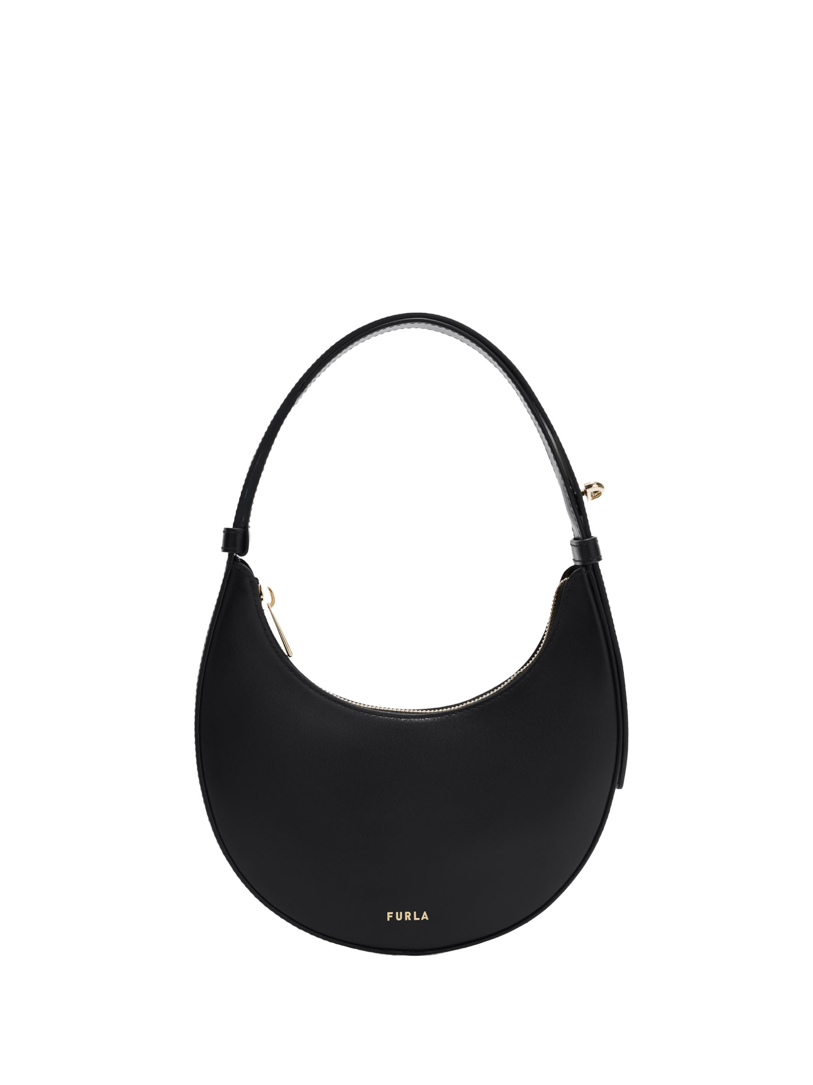 Furla Delizia Mini Bag Nero Black Soft Calf Leather Woman