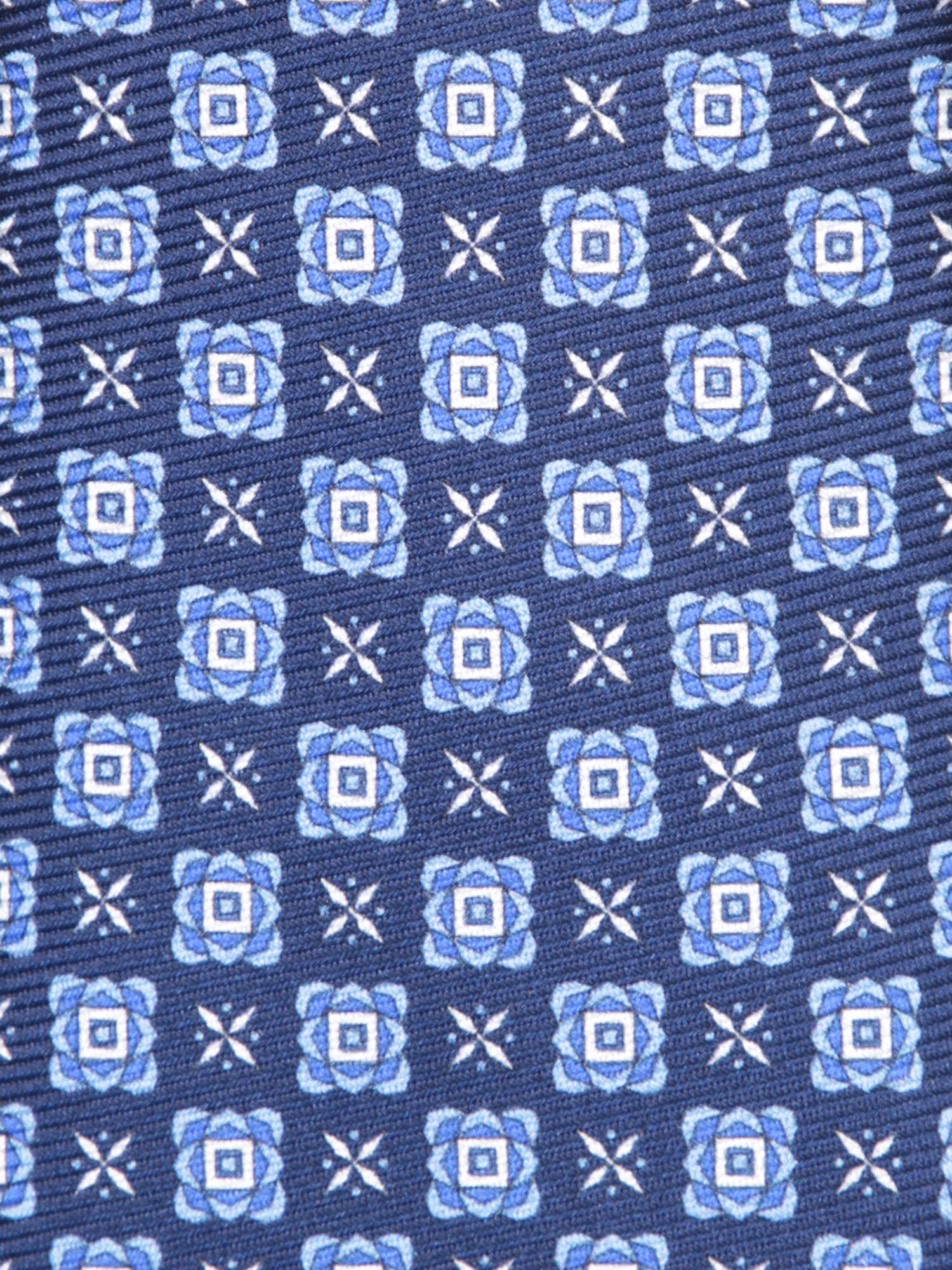 Shop Kiton Blue Patterned Tie