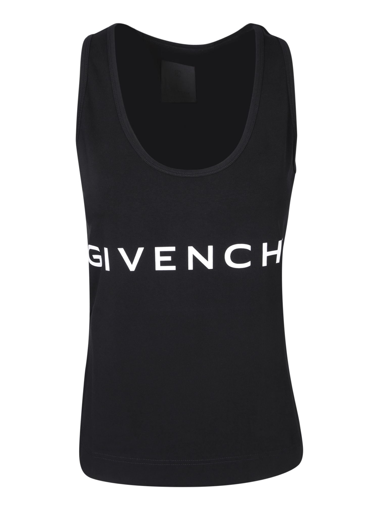 Shop Givenchy Black Logo Tank Top