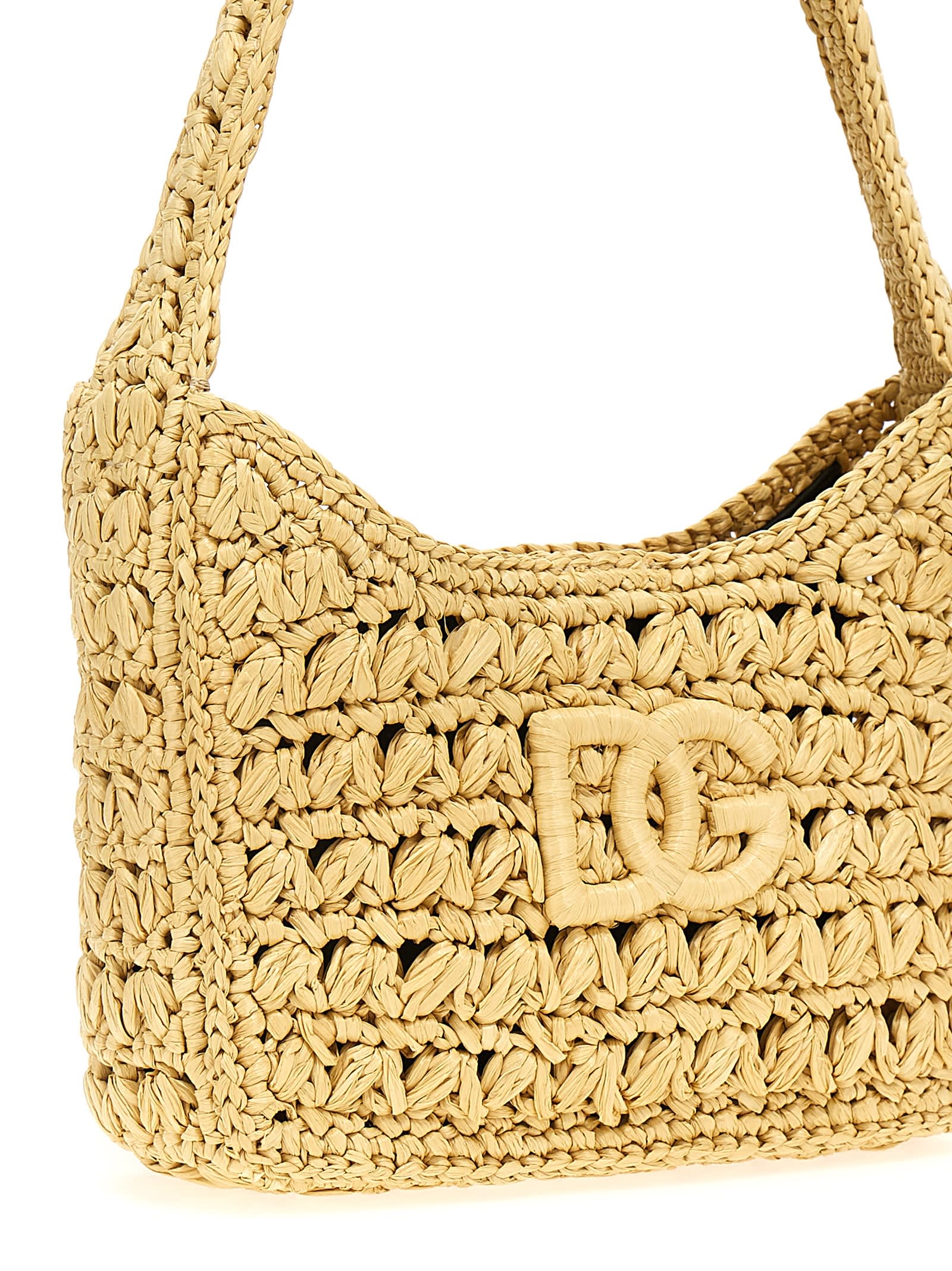 Shop Dolce & Gabbana 3.5 Shoulder Bag In Beige