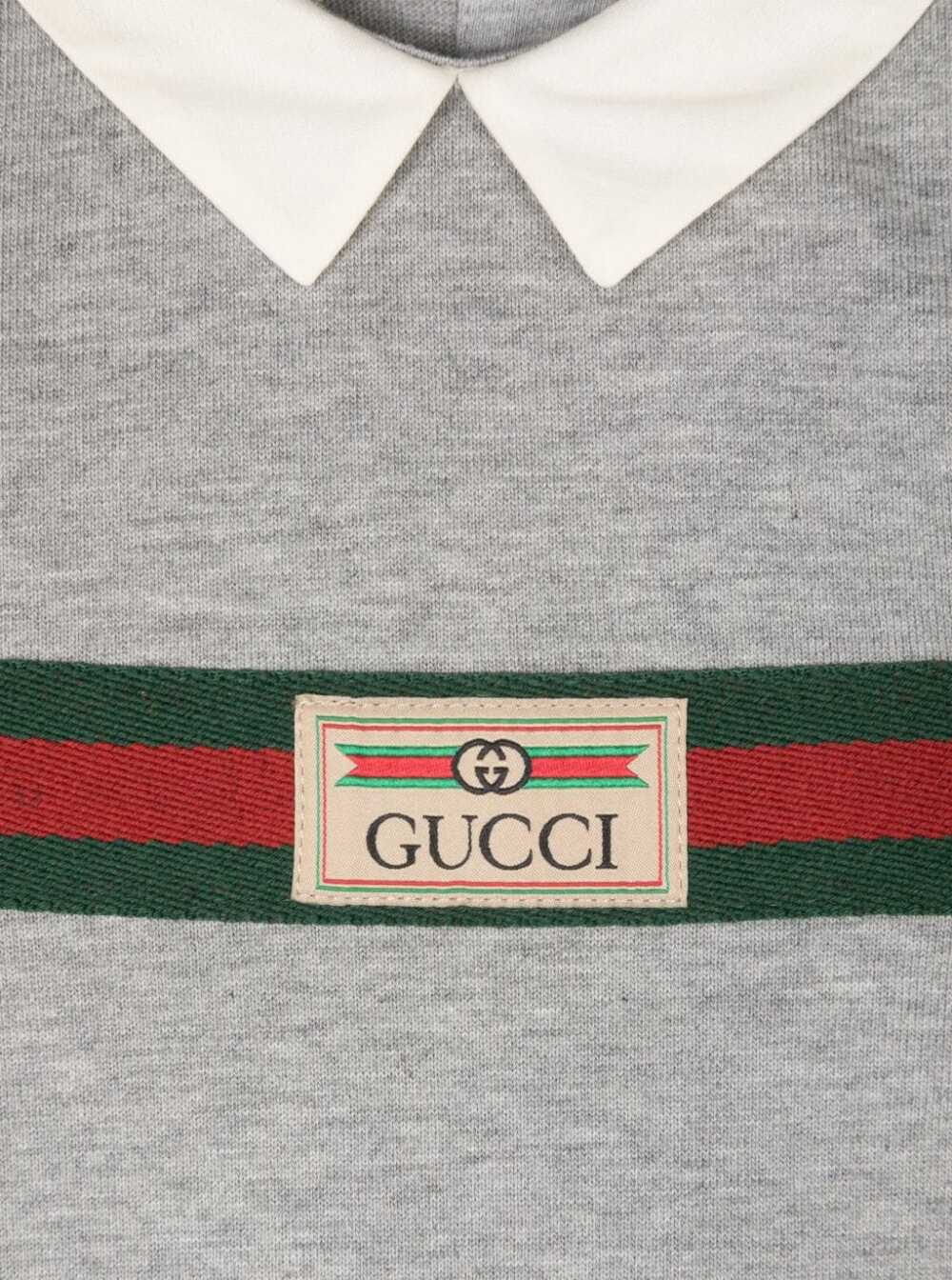 Gucci Grey Jumpsuit And Hat Set In Cotton Baby In Grey