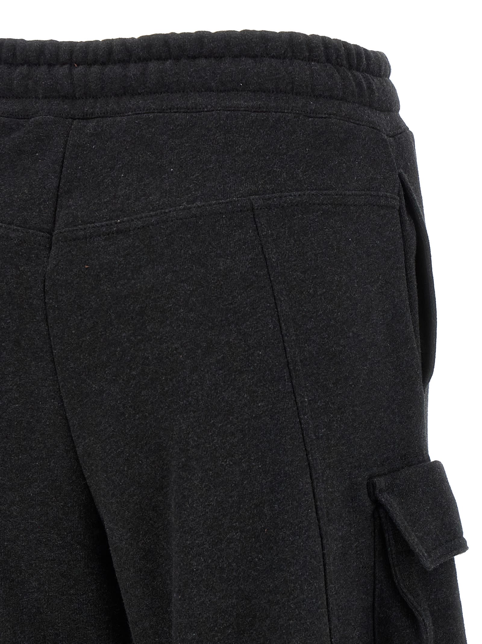 Attico Trousers Cargo Pockets Elastic Waistband
