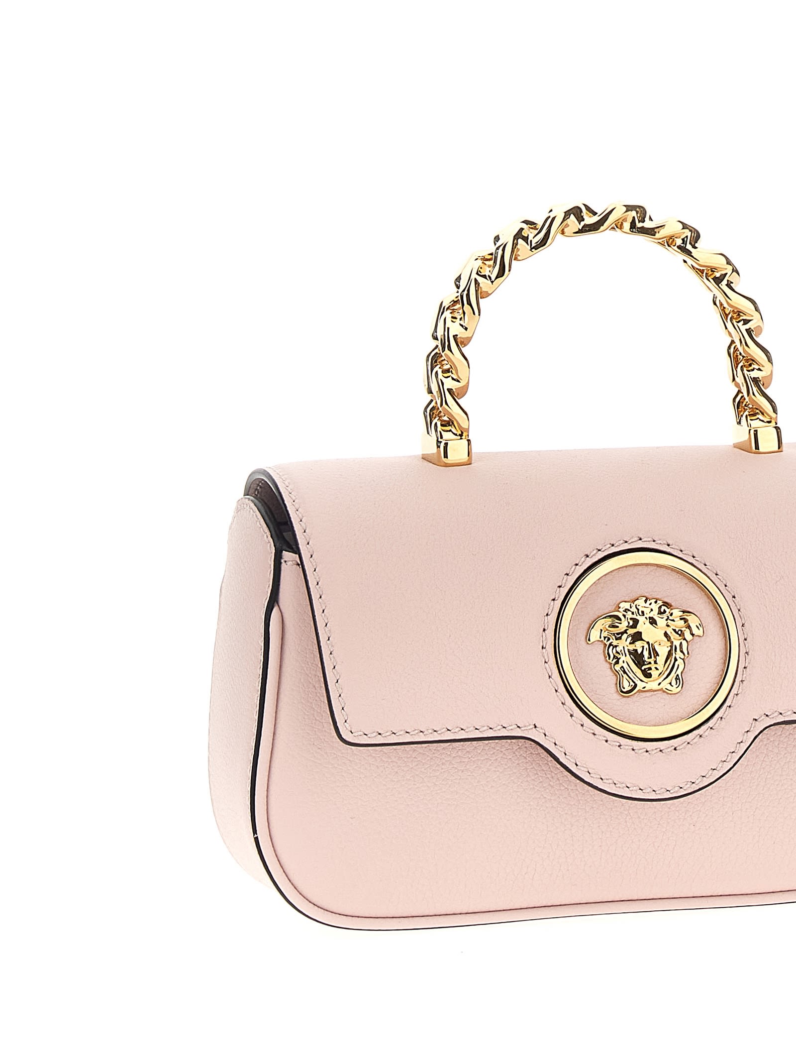 Shop Versace La Medusa Mini Handbag In Pink