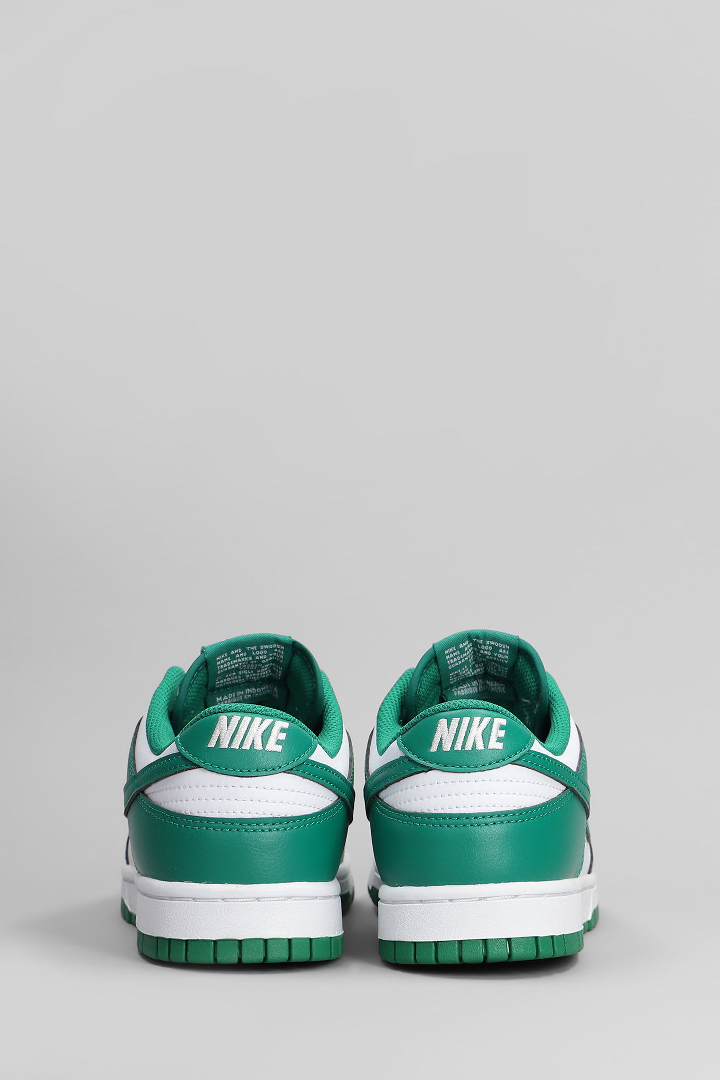 Nike Dunk Low Retro Sneakers In Green Leather In Green