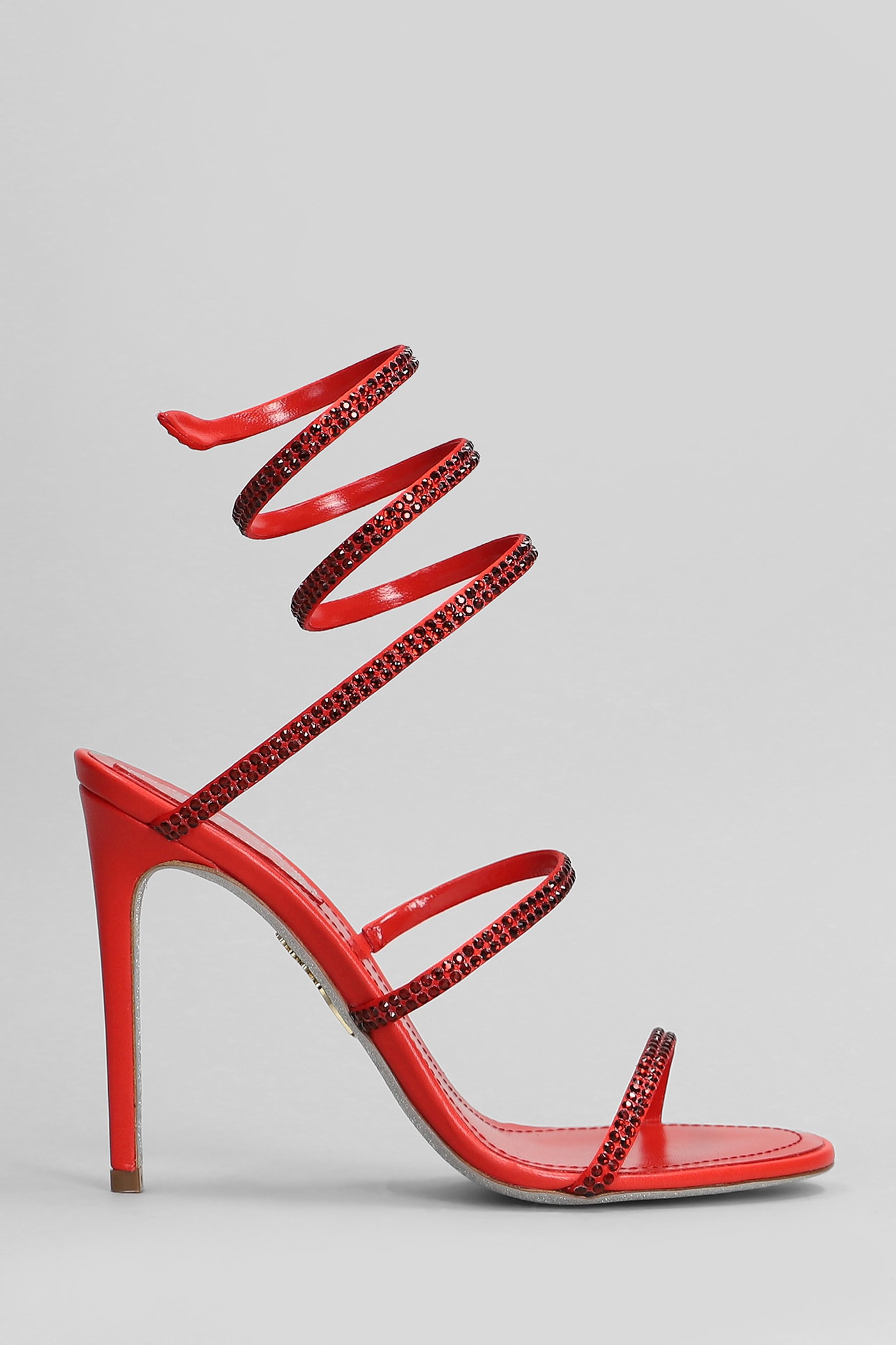 René Caovilla Cleo Sandals In Red Leather