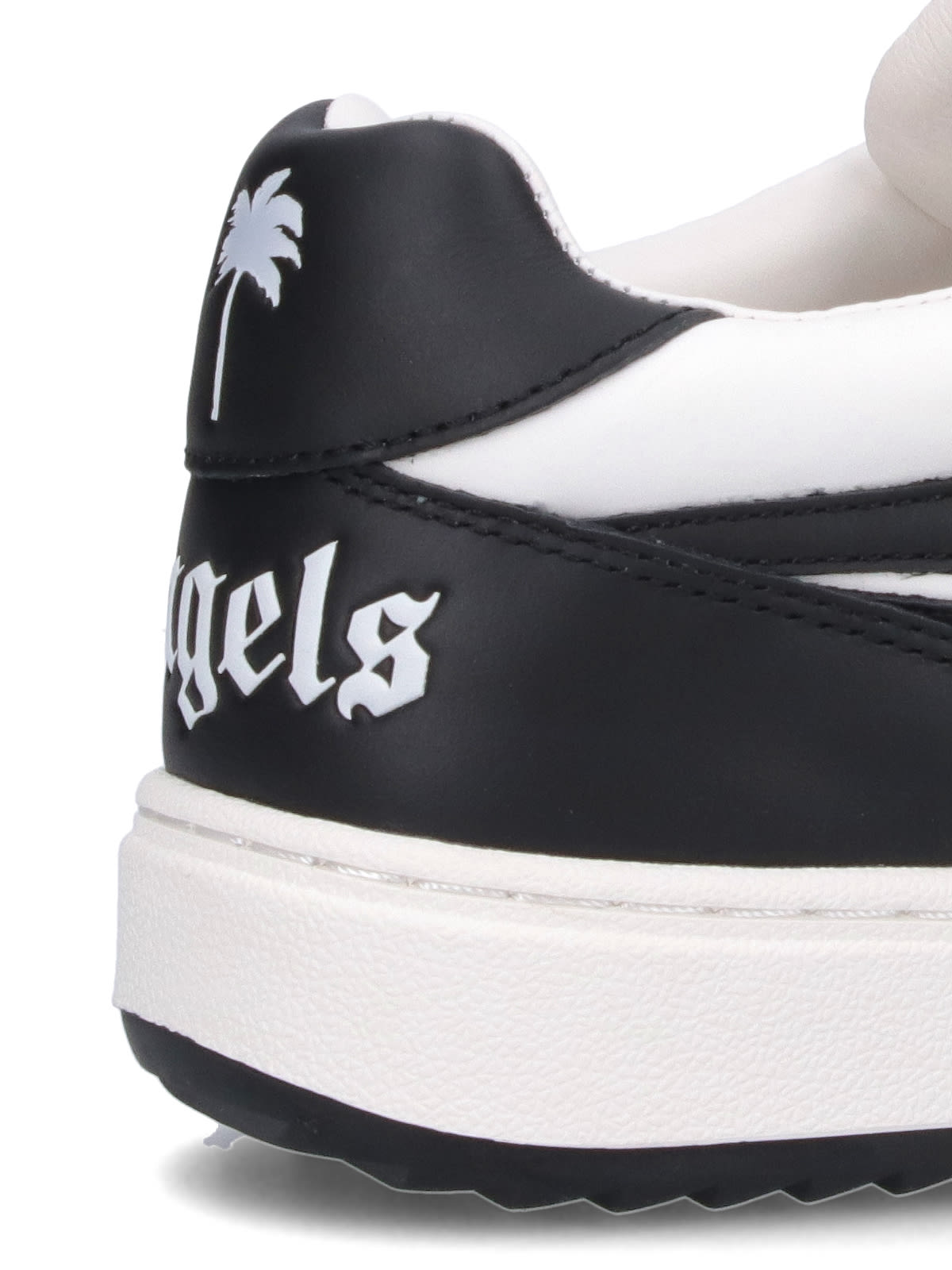 Shop Palm Angels University Basket Sneakers In White