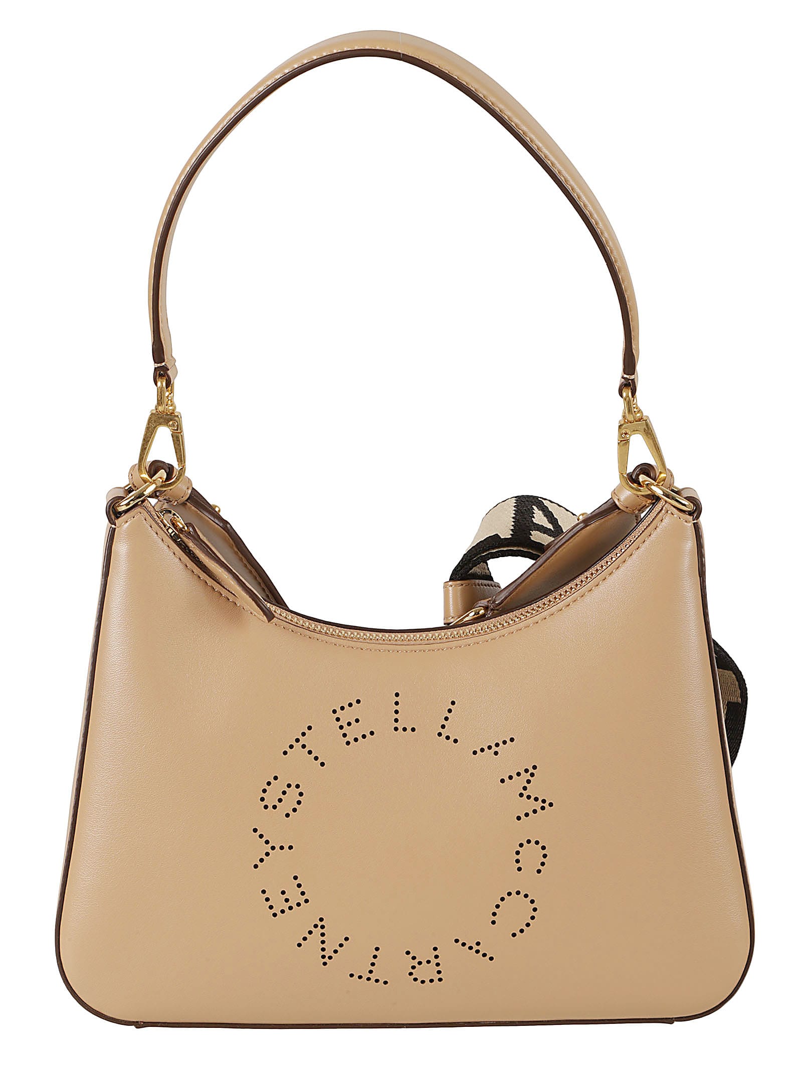 Shop Stella Mccartney Alter Mat Shoulder Bag In Sand