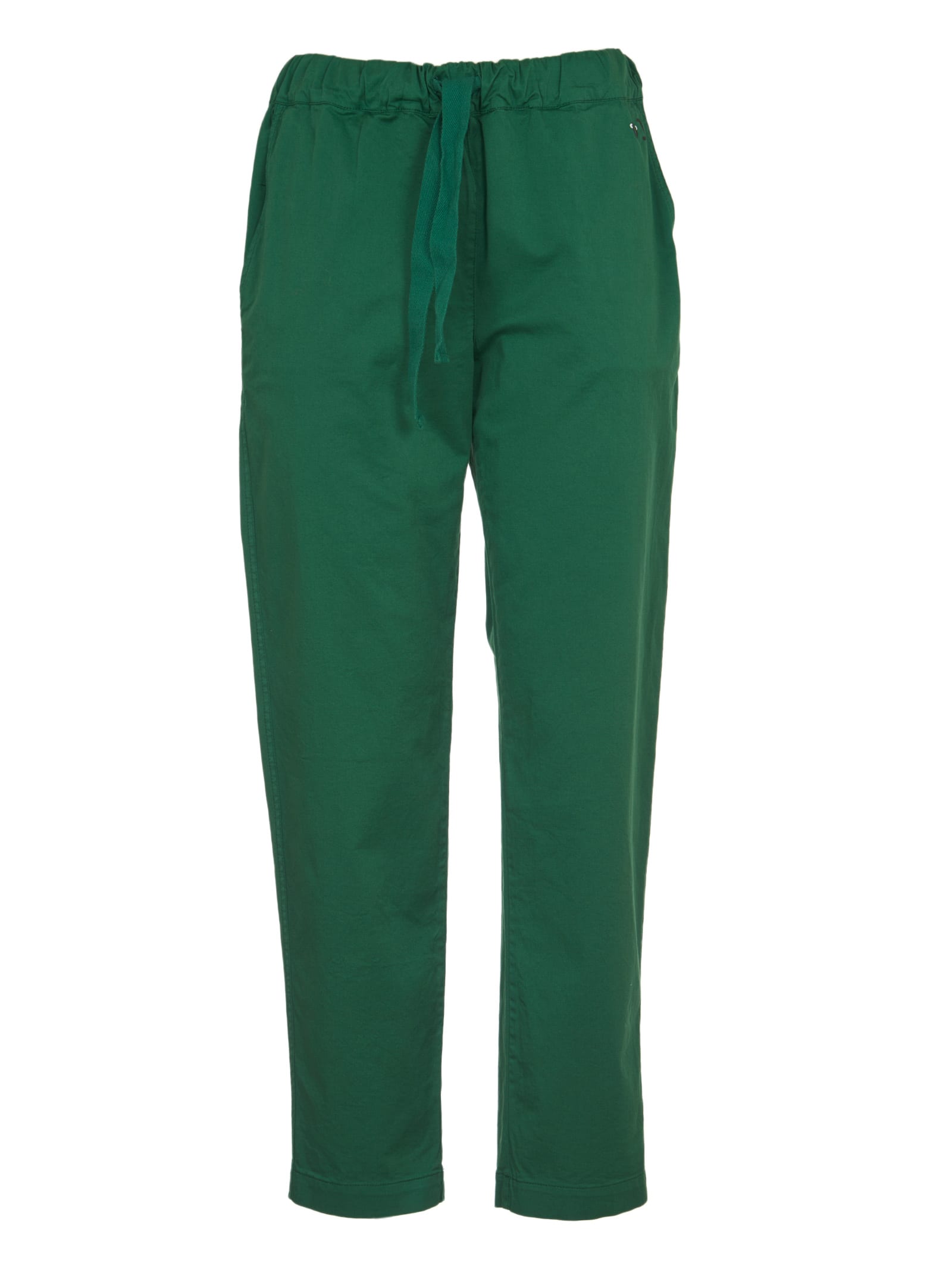 SEMICOUTURE Green Cotton Trousers