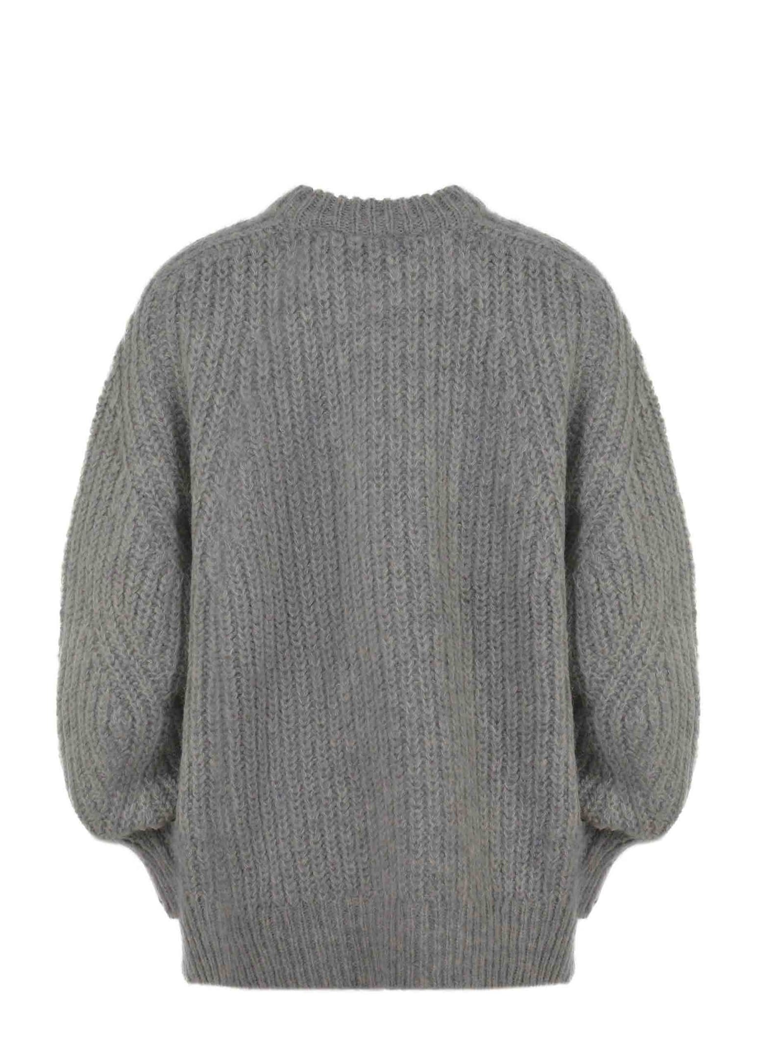 Shop Rotate Birger Christensen Sweater Rotate Made Of Wool In Grey