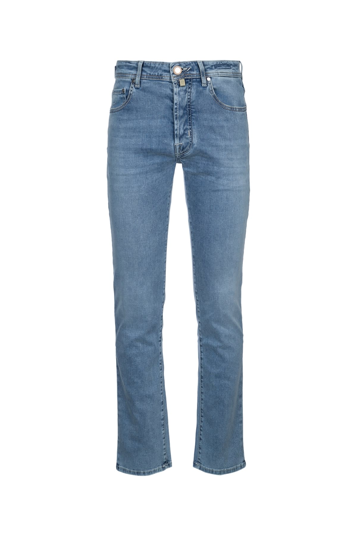Jacob Cohen Jeans With Belt Loops In Lightblue