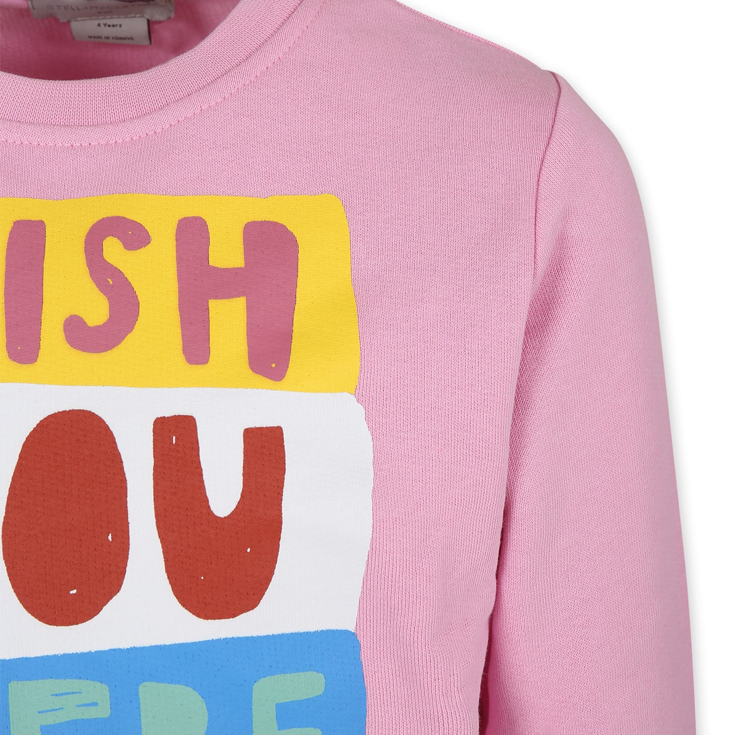 Stella Mccartney Text-print Sweatshirt In Pink