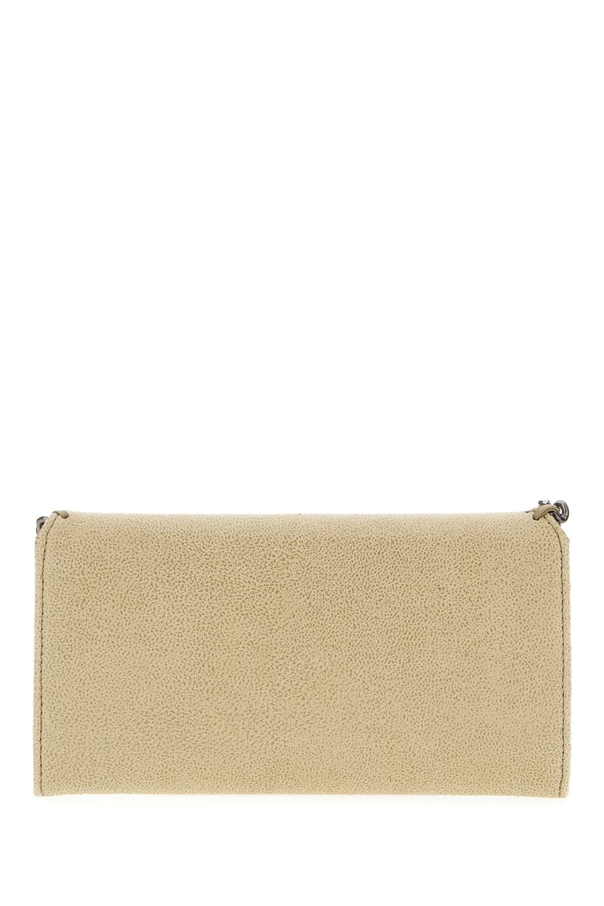 Stella Mccartney Falabella Flap Continental Wallet In Light Khaki