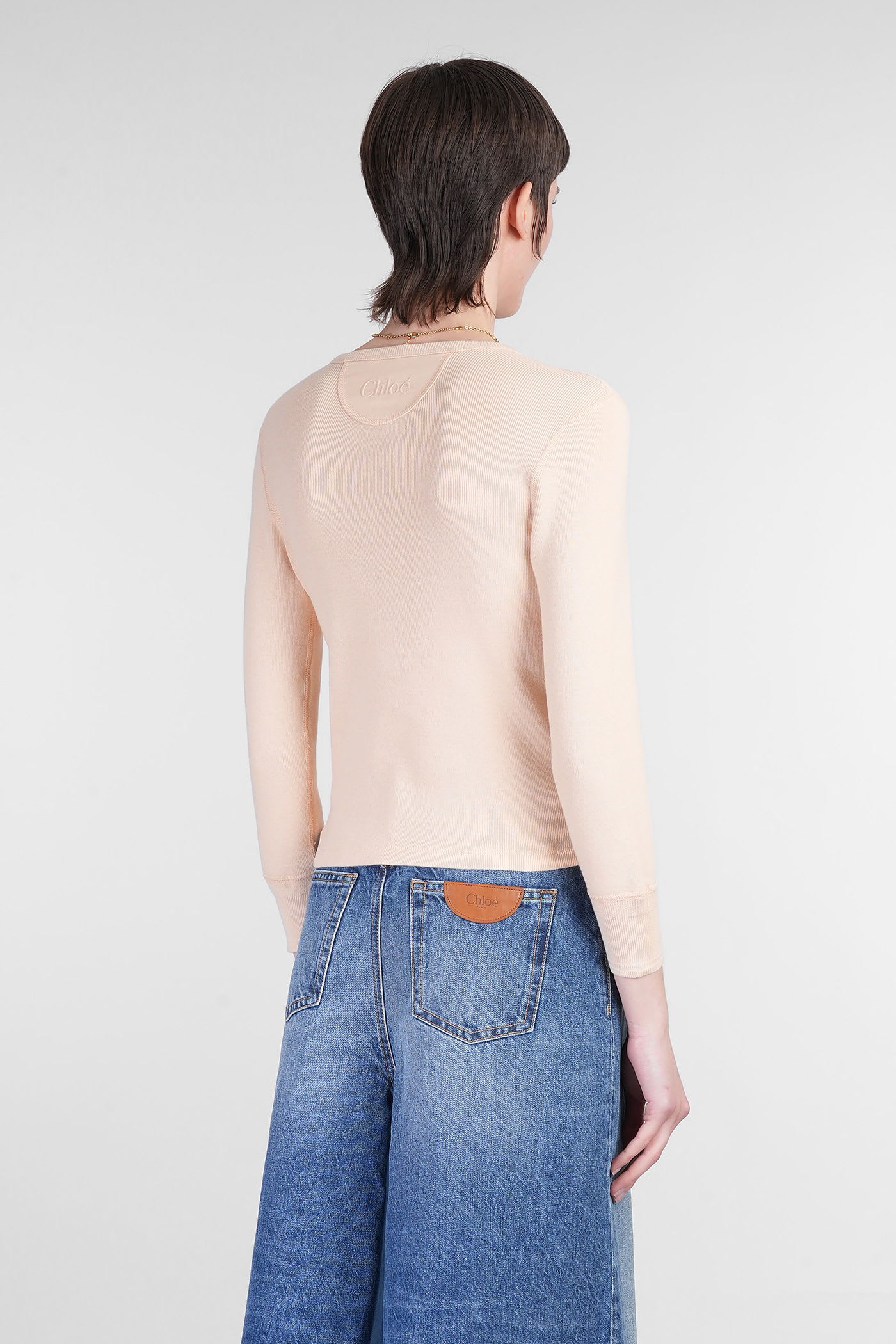 Chloé Long Sleeves T-shirt In Neutral
