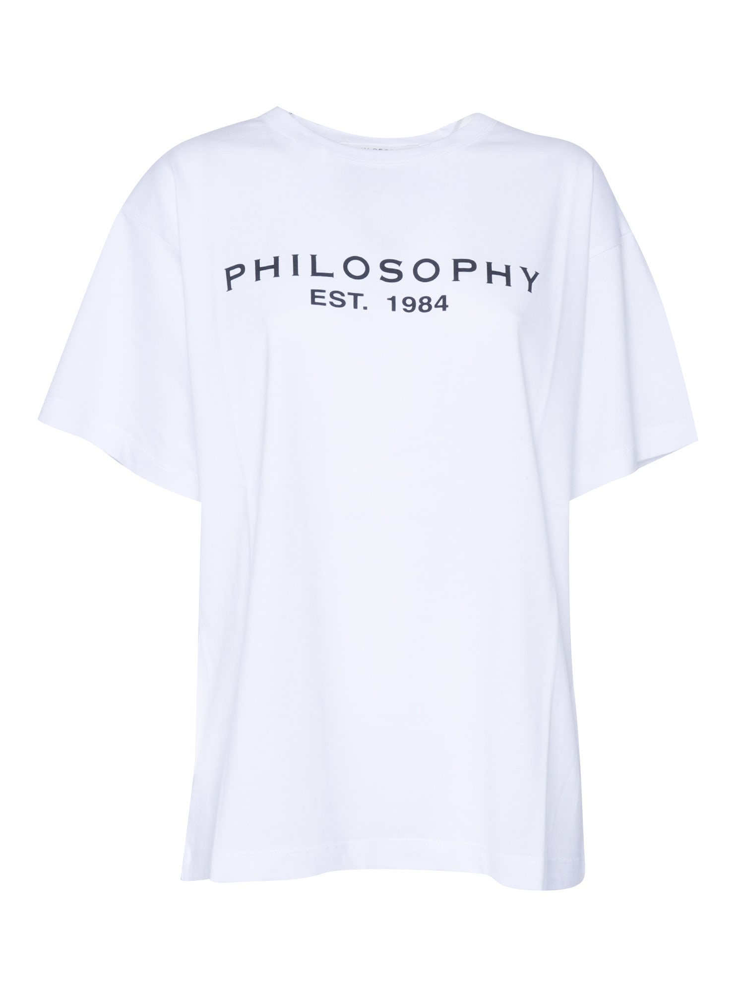 Shop Philosophy Di Lorenzo Serafini White T-shirt With Logo