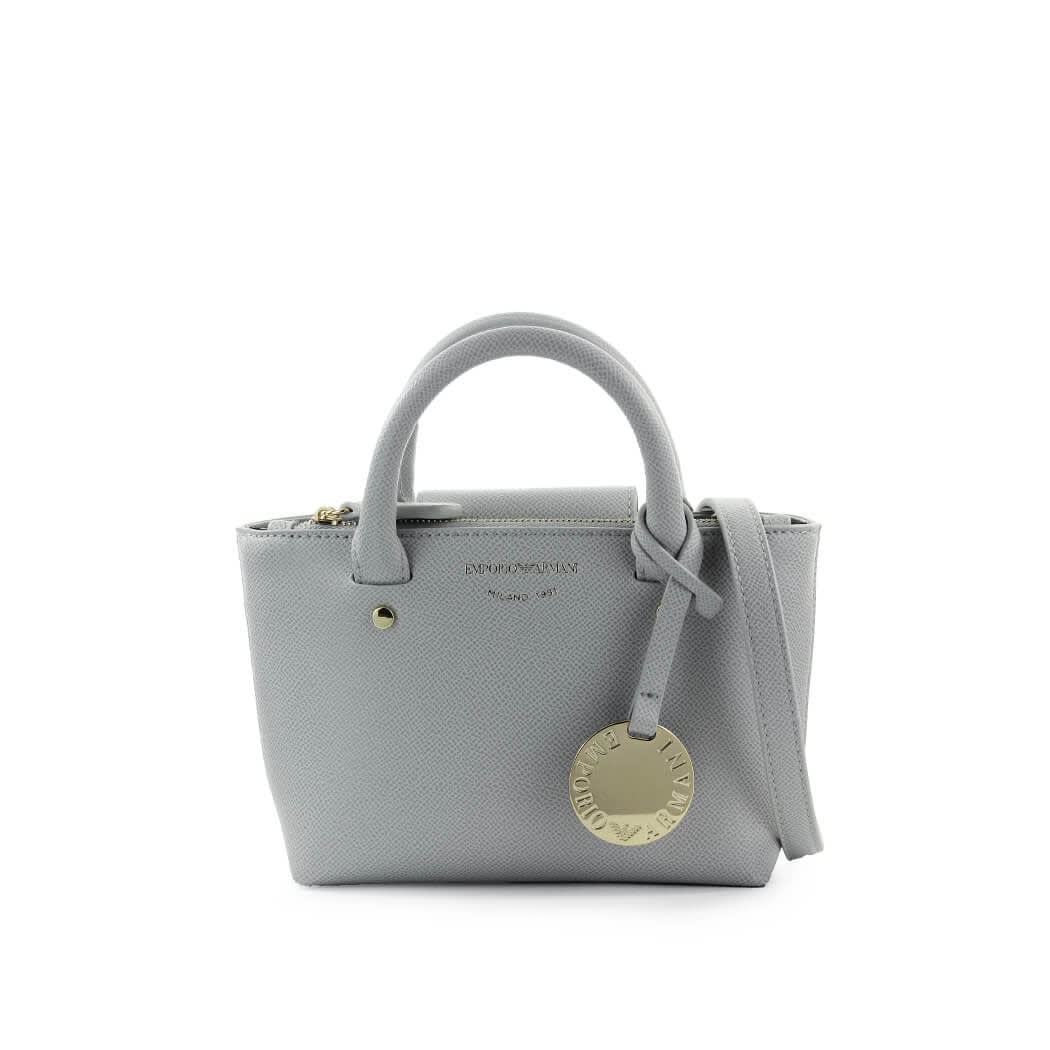 Emporio Armani Grey Faux Leather Mini Handbag