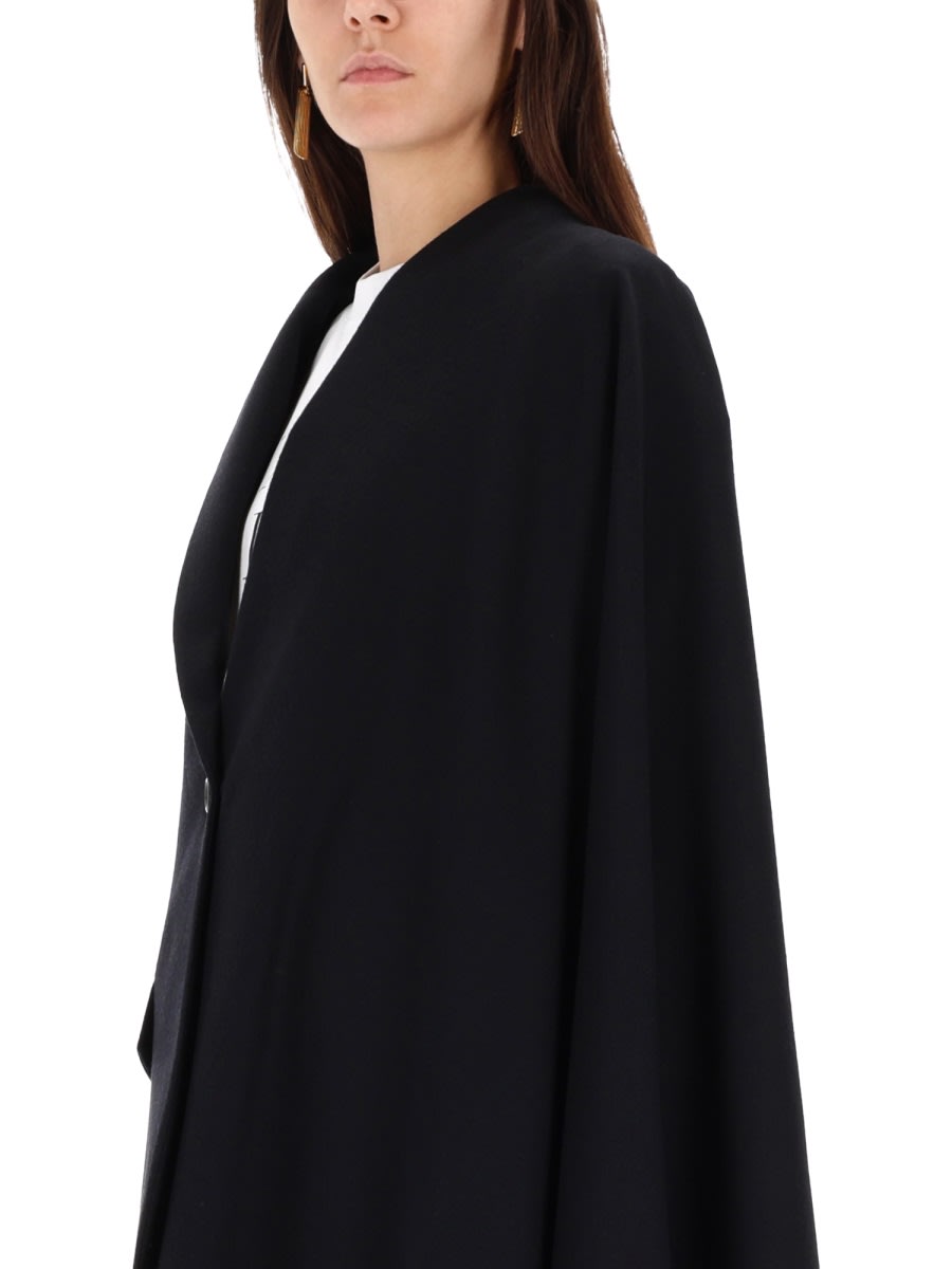 Moschino Asymmetrical Black Blazer In Black
