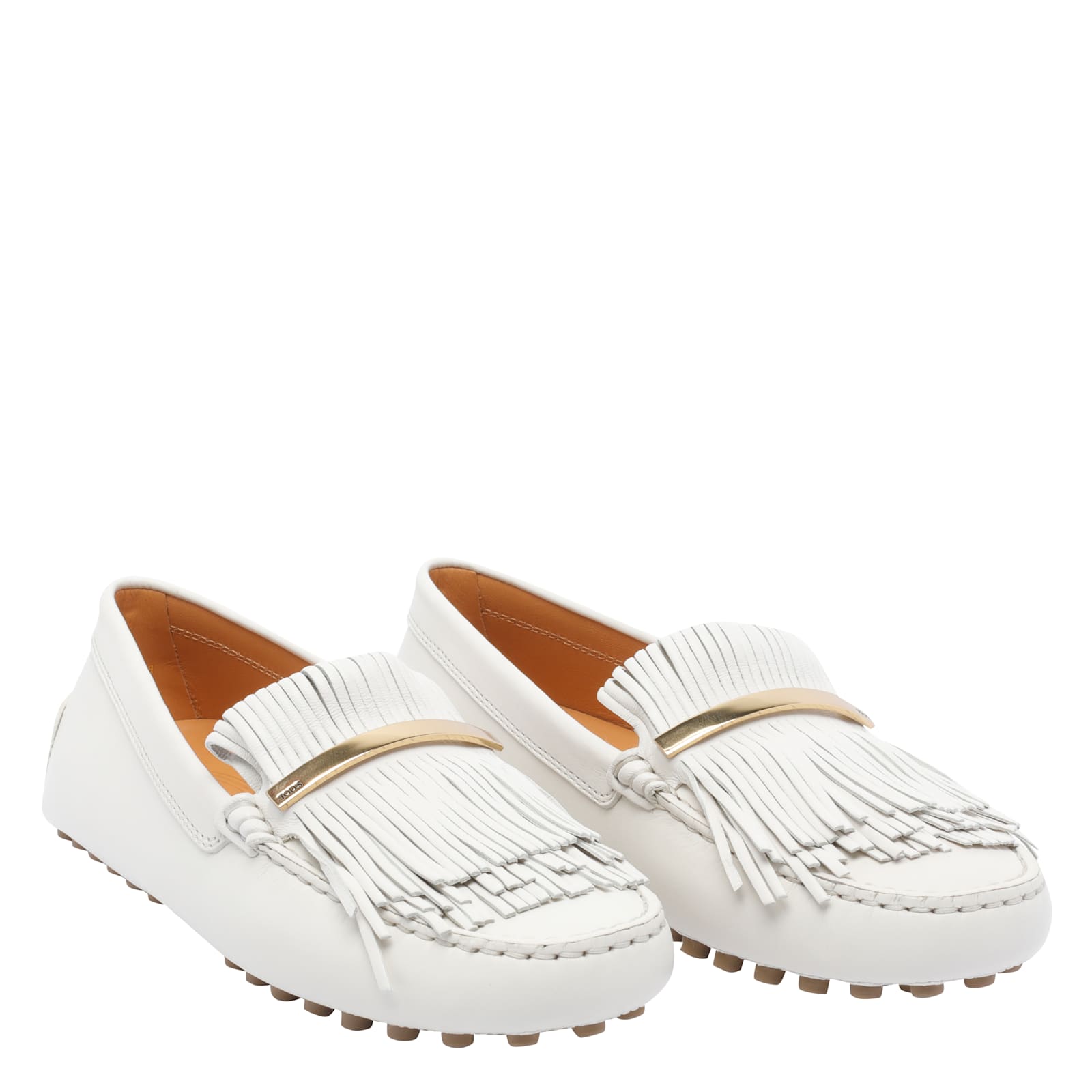 Tod's Gommino Loafers In White